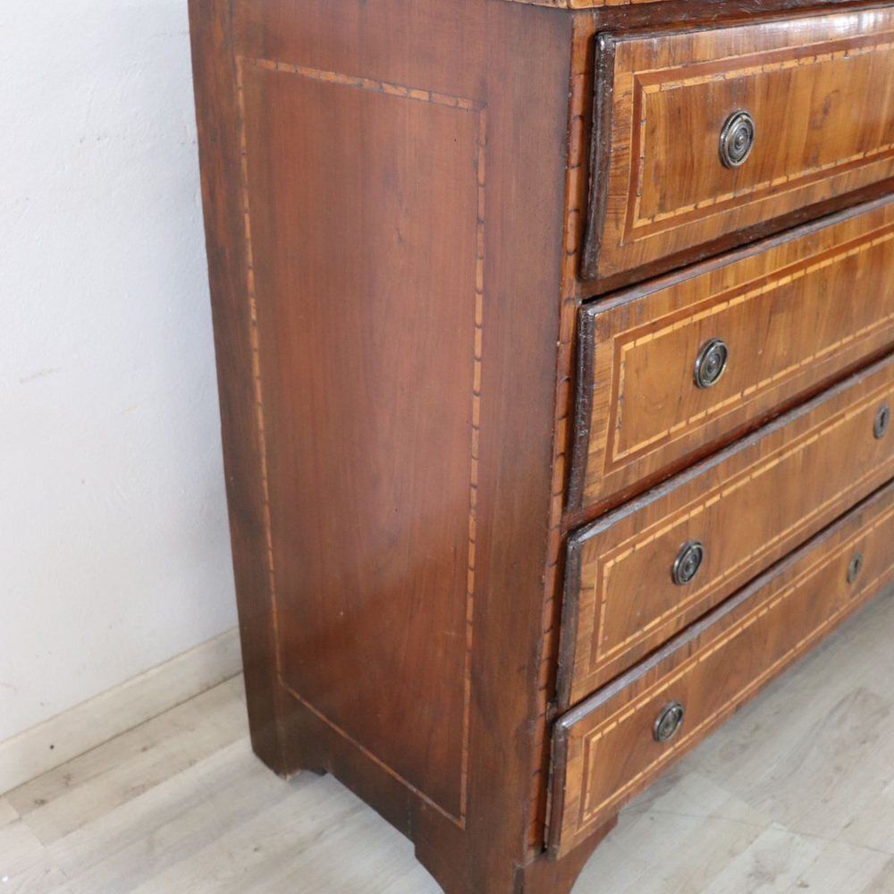 Antique 18th Century Walnut Chest Of Drawers photo Furniture