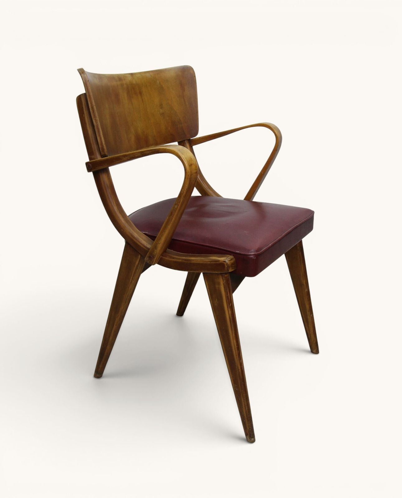Mid Century Ben Stoe Dining / All Purpose Chair With Arms photo vinterior