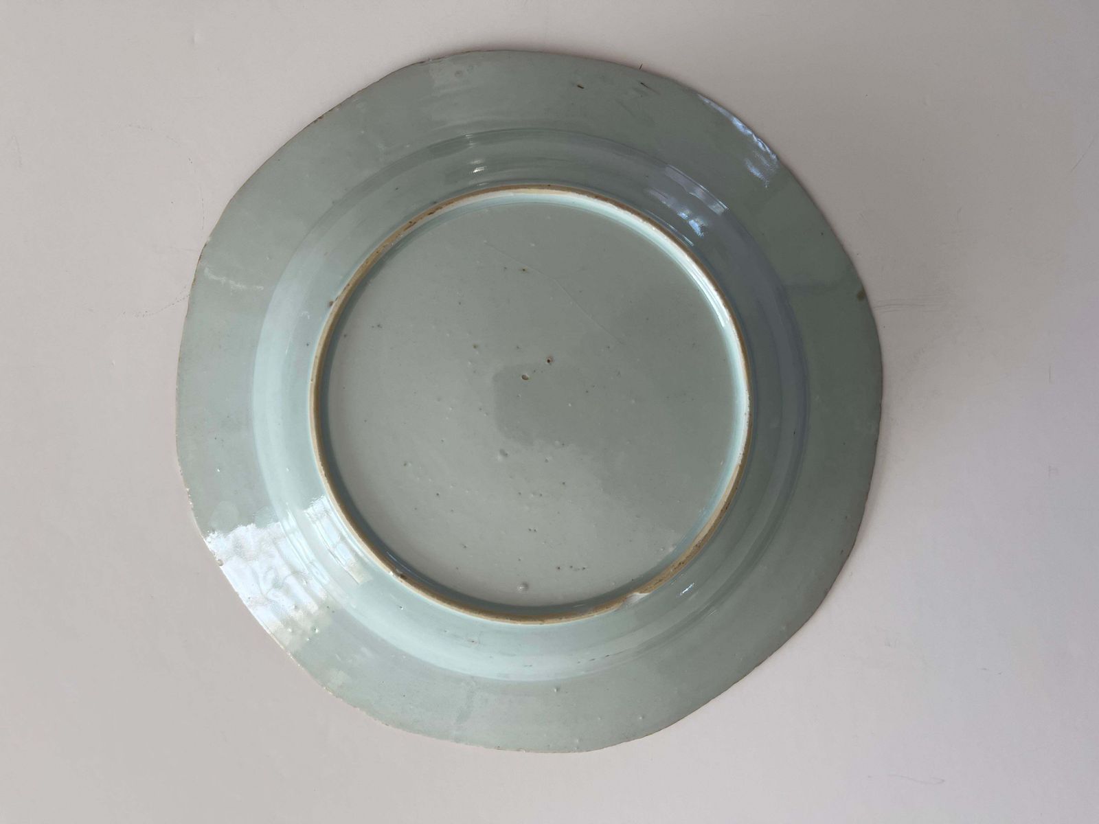 photo vinterior Chinese Octagonal Famille Rose Porcelain Deep Plate Or Bowl, Qianlong Period