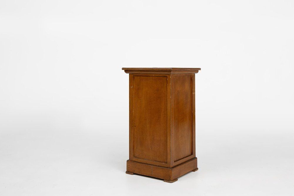 photo furniture Art Deco French Nightstand In Varnished Wood, 1930s