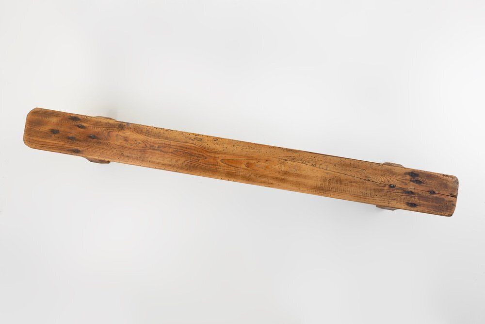 Rustic Low Bench In Wood, France, 1850s photo vintage
