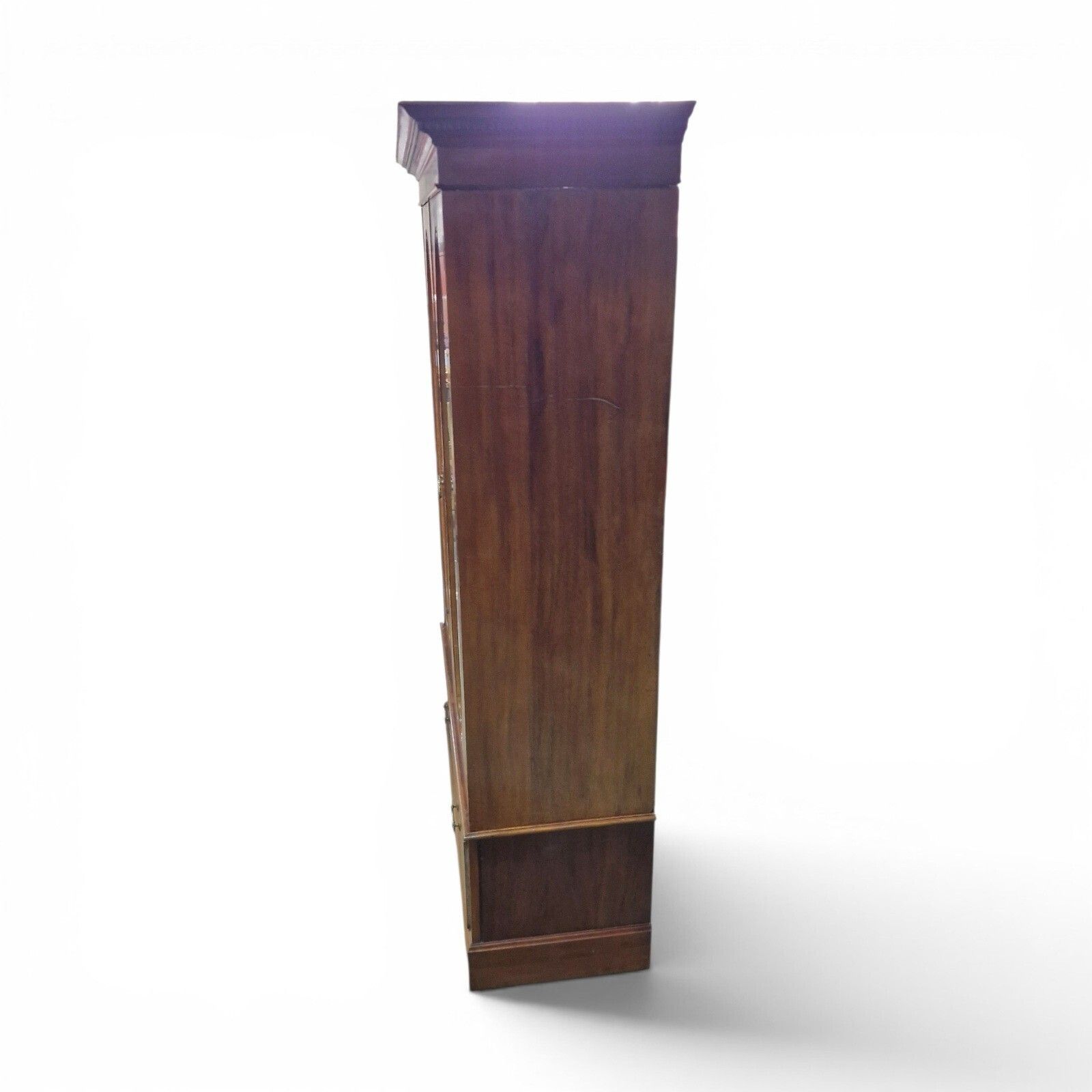 photo buy Antique Edwardian Inlaid Mahogany Double Wardrobe Oval Mirror Doors Cws