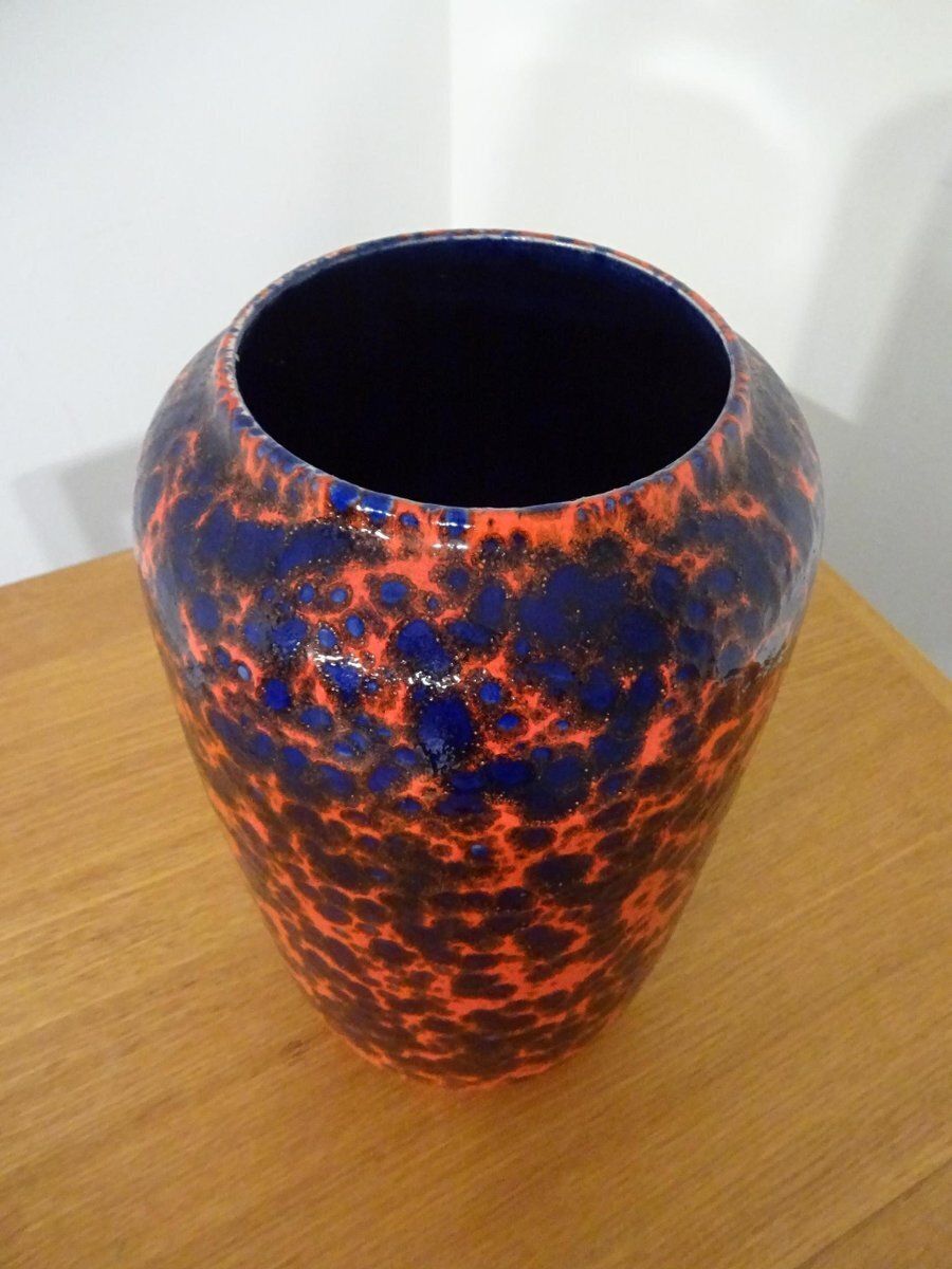Large Pop Art Ceramic Vase From Scheurich, Germany, 1970s photo Home Decor