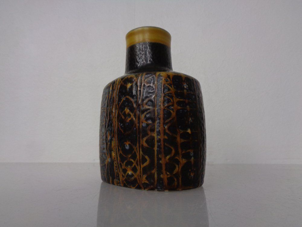 Baca Fajance Studio Ceramic Vase By Nils Thorsson For Royal Copenhagen Denmark 1960s photo vintage