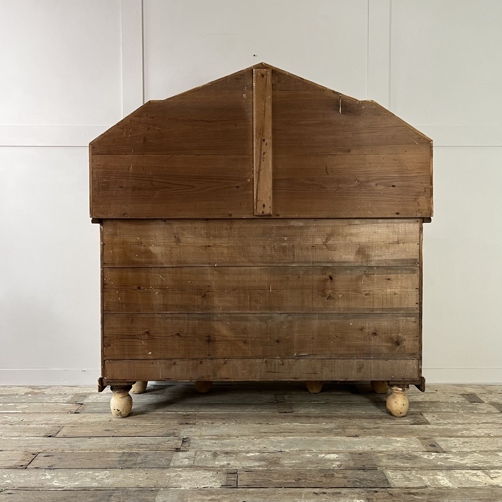 Furniture Antique Painted Pine Kitchen Dresser photo
