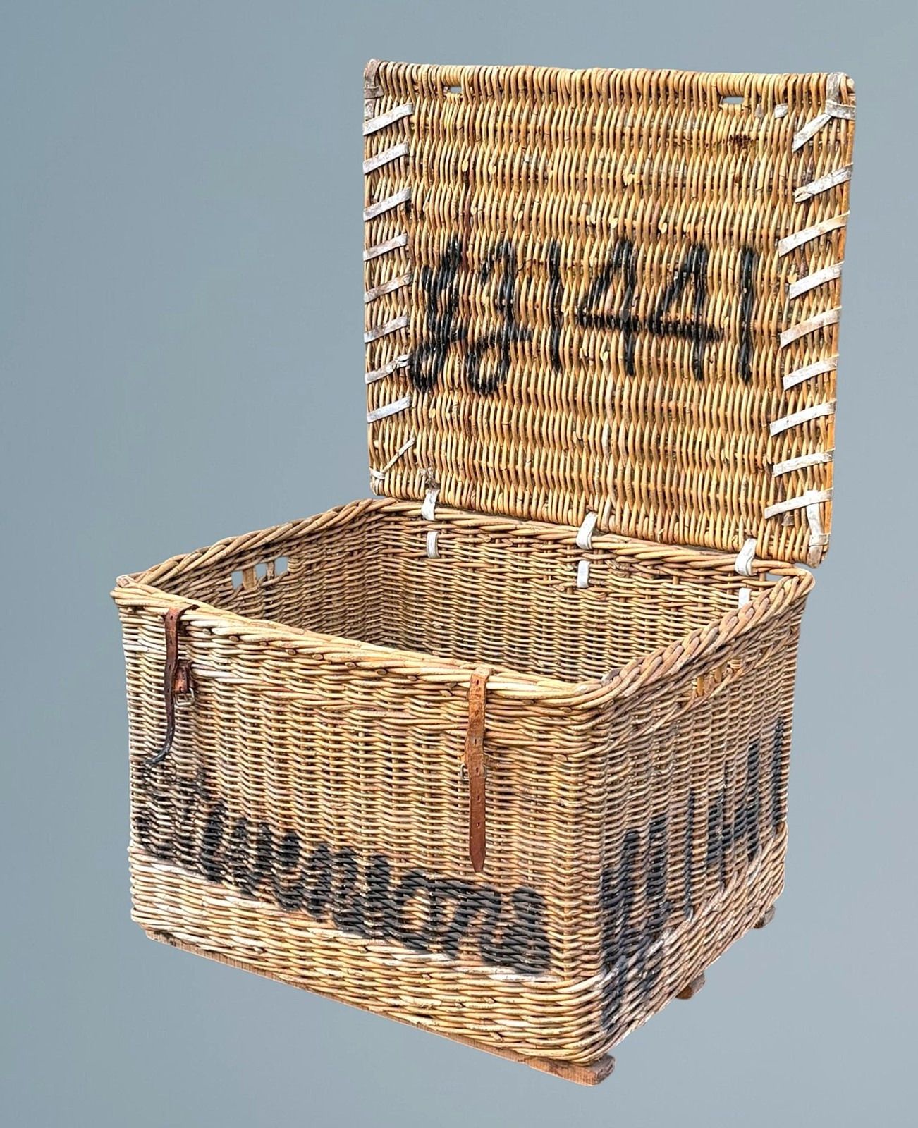 Large Antique Wicker Log Basket photo 320.0