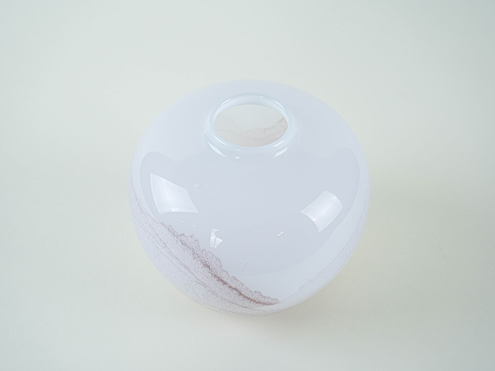 Glazen vaas, Deens design, jaren 1970, gemaakt in Denemarken photo Woonaccessoires
