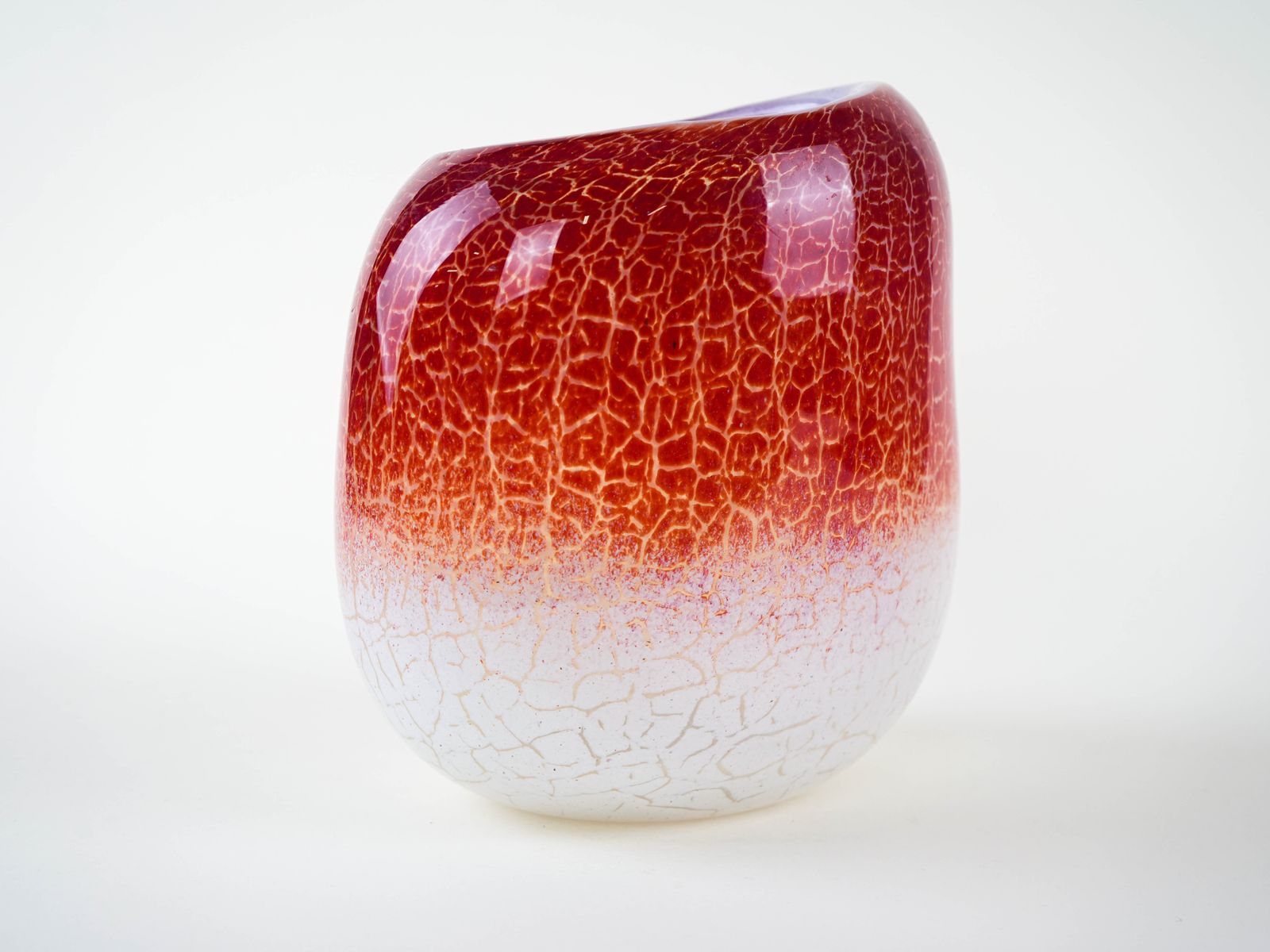 Vase en verre, design danois, années 1970, fabriqué par Holmegaard photo furniture