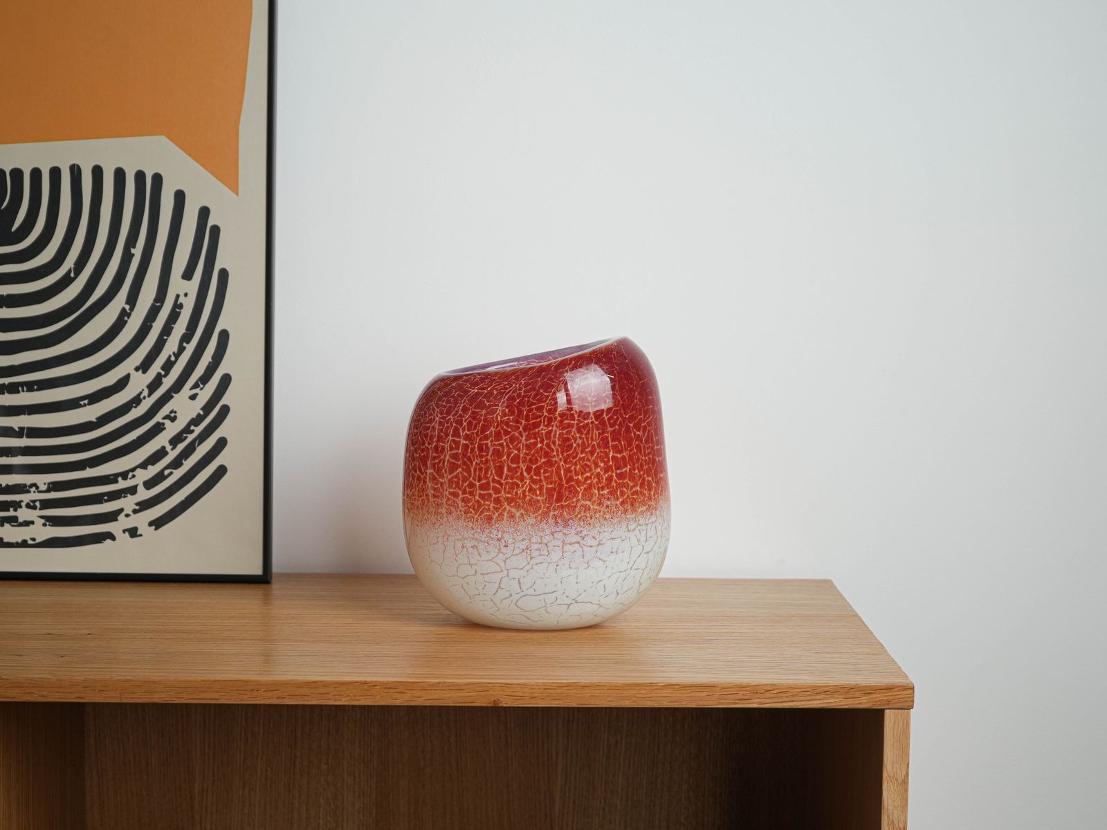 Vase en verre, design danois, années 1970, fabriqué par Holmegaard photo buy