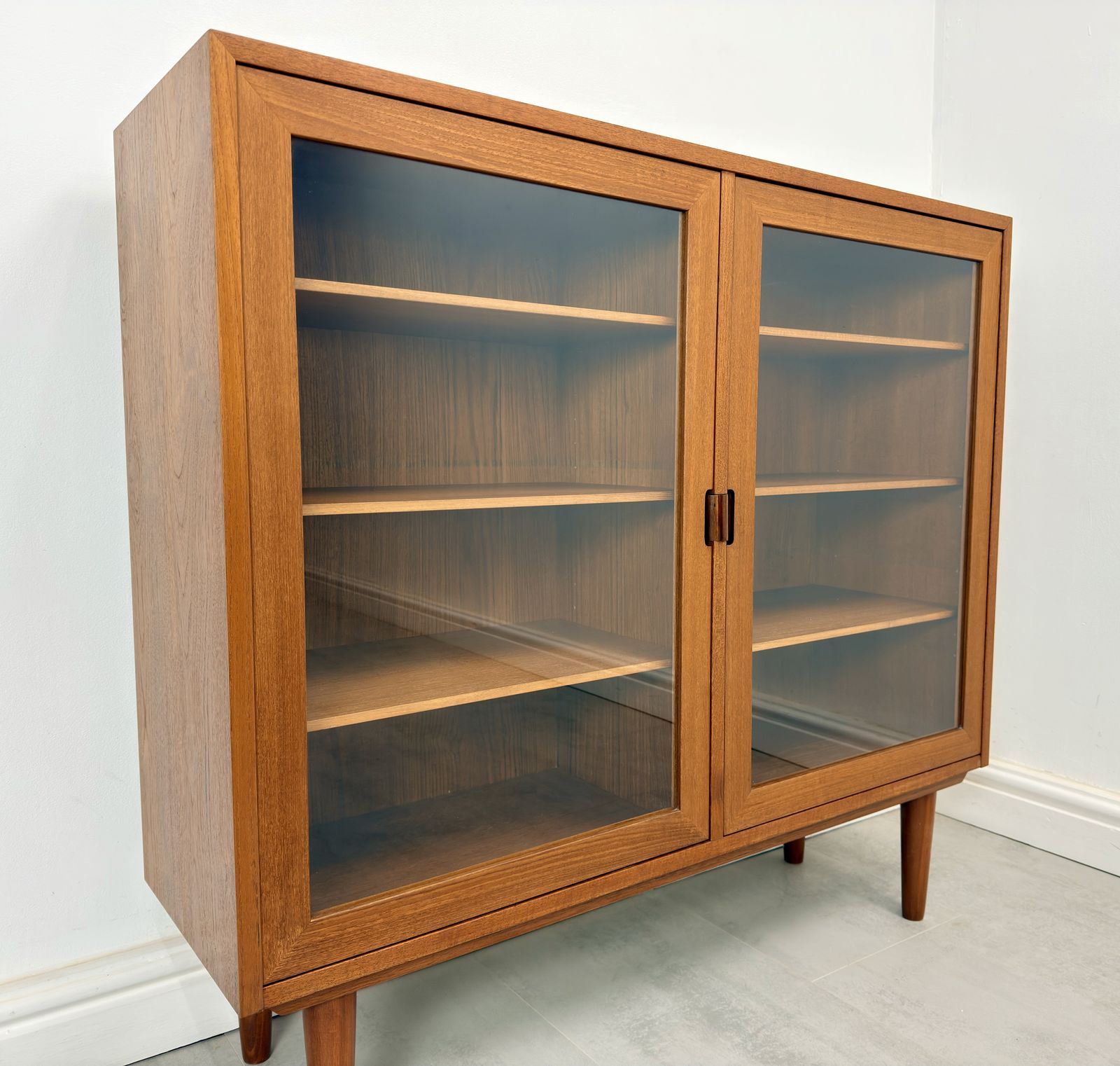 Danish Teak Glazed Bookcase photo furniture