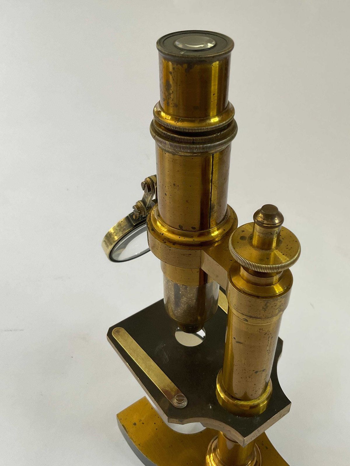 Antique Brass Microscope By Nachet Et Fils– Complete With Accessories & Mahogany Case C1865. photo 625.0