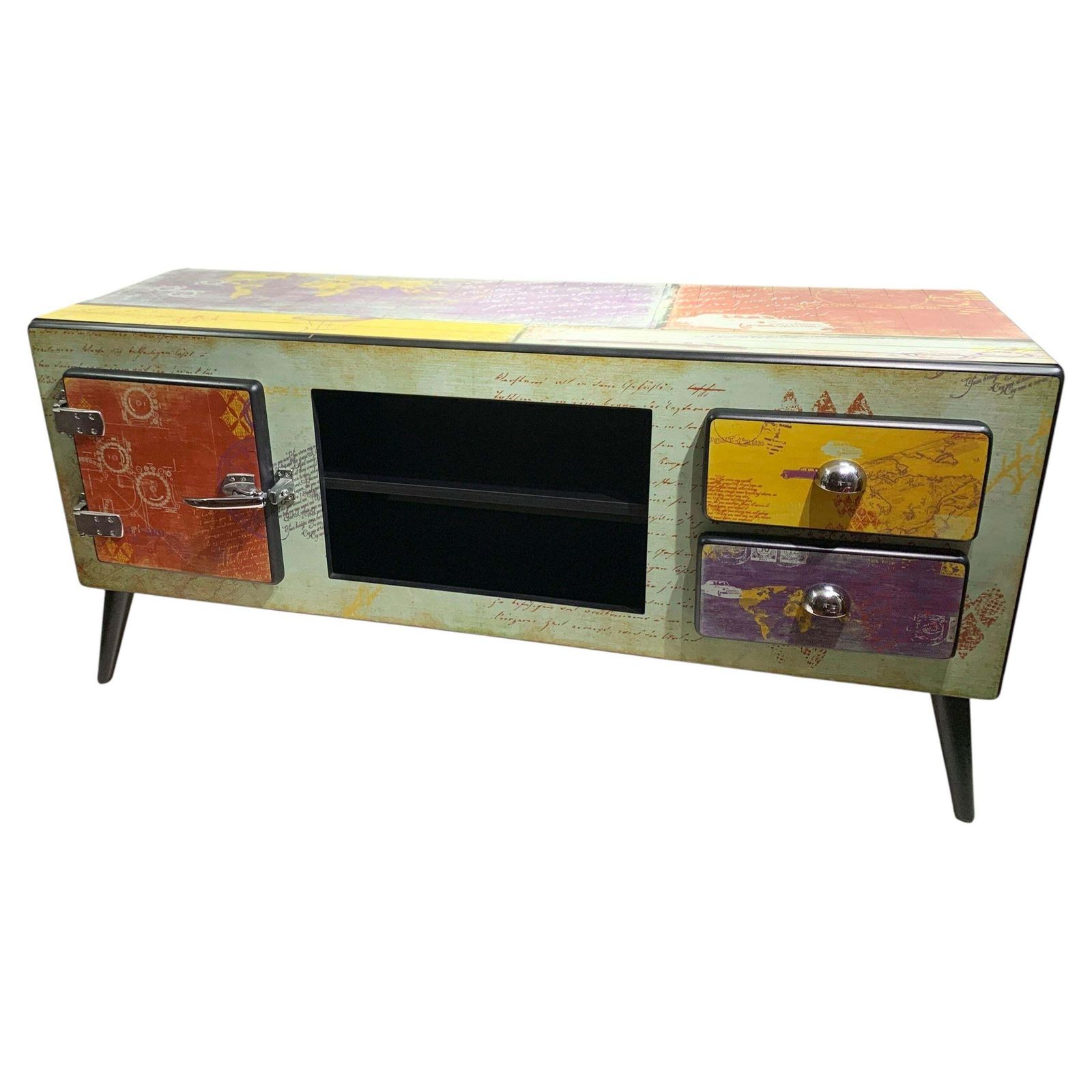 Bd Barcelona Design  World Travel Graphic Sideboard Media Cabinet