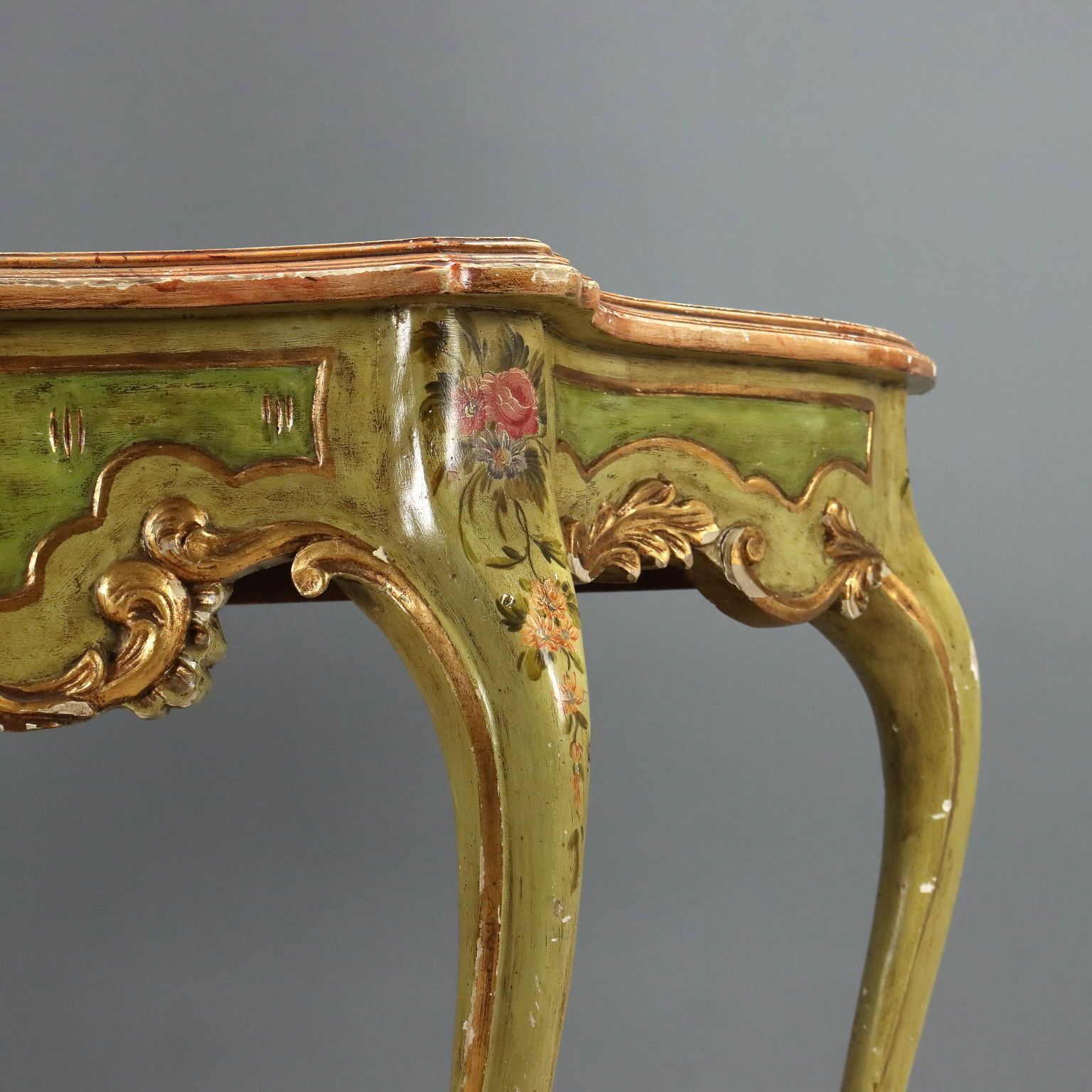Antique Console Venetian Baroque Style Wood Italy XX Century photo 1060.0