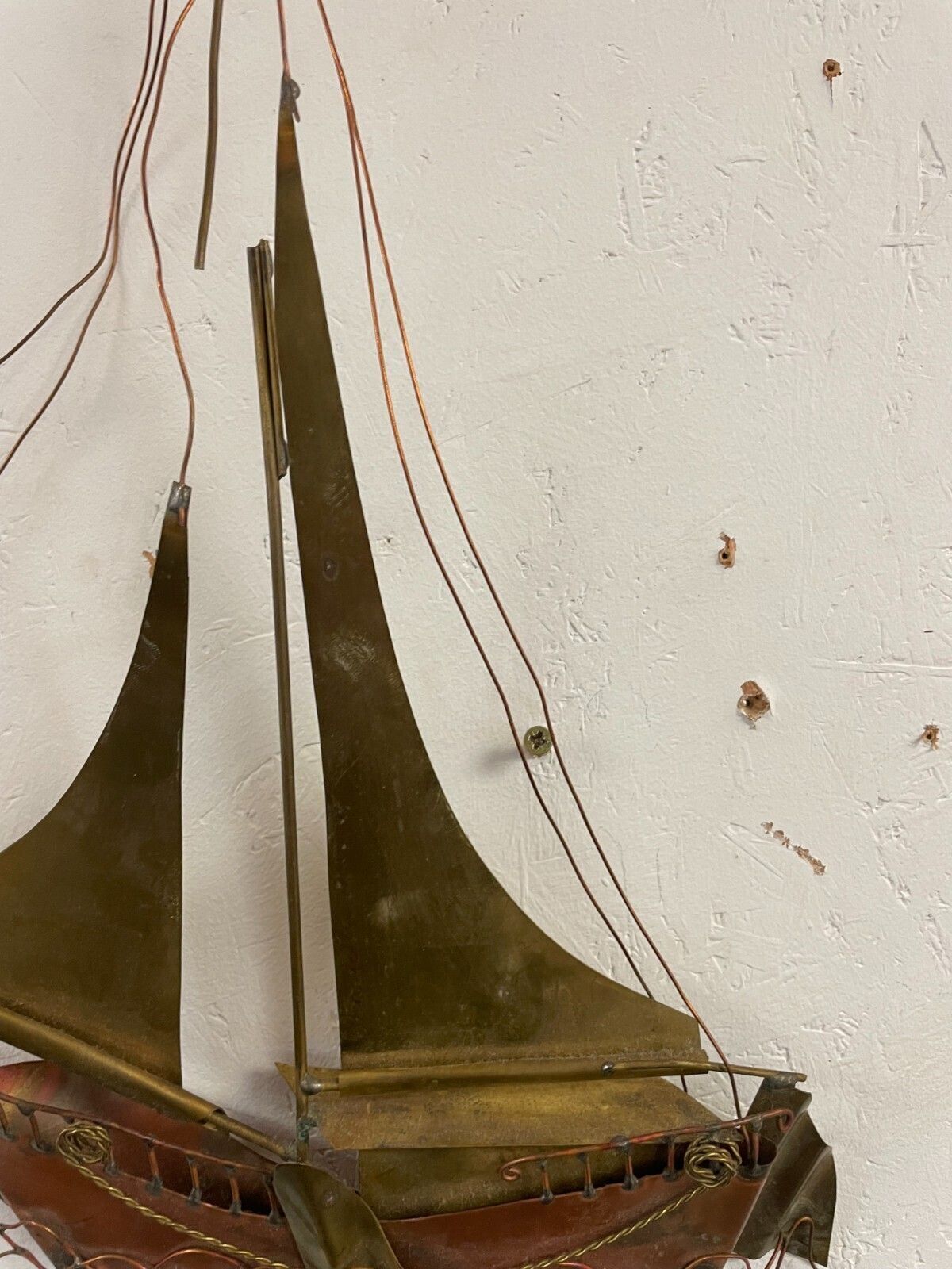 Mid Century Large Daniel D'haeseleer Sailing Boat All Art  Signed. photo Home Decor