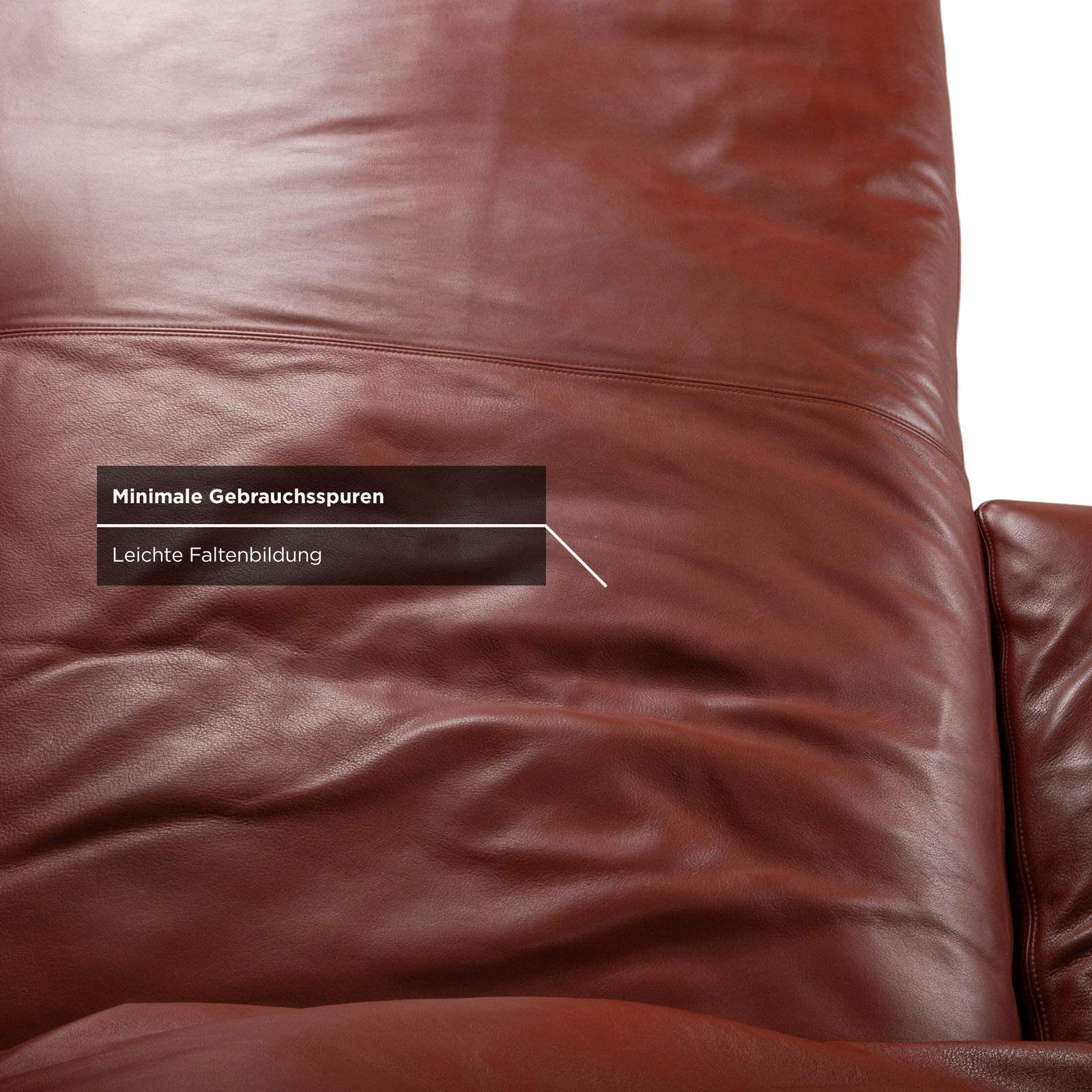 Canapé d'angle Walter Knoll Living Landscape 755 en cuir rouge terracotta photo buy