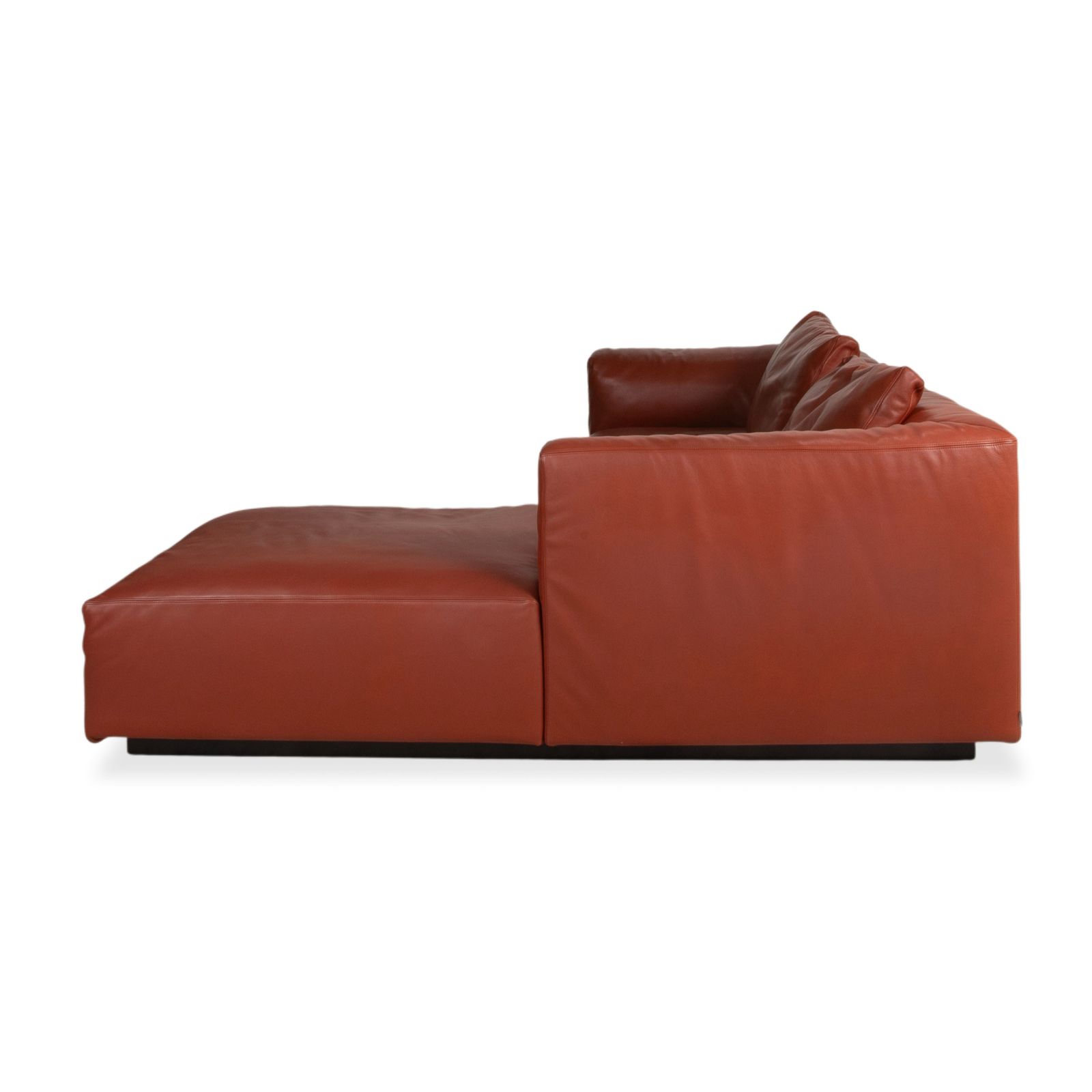 Mobilier Canapé d'angle Walter Knoll Living Landscape 755 en cuir rouge terracotta photo