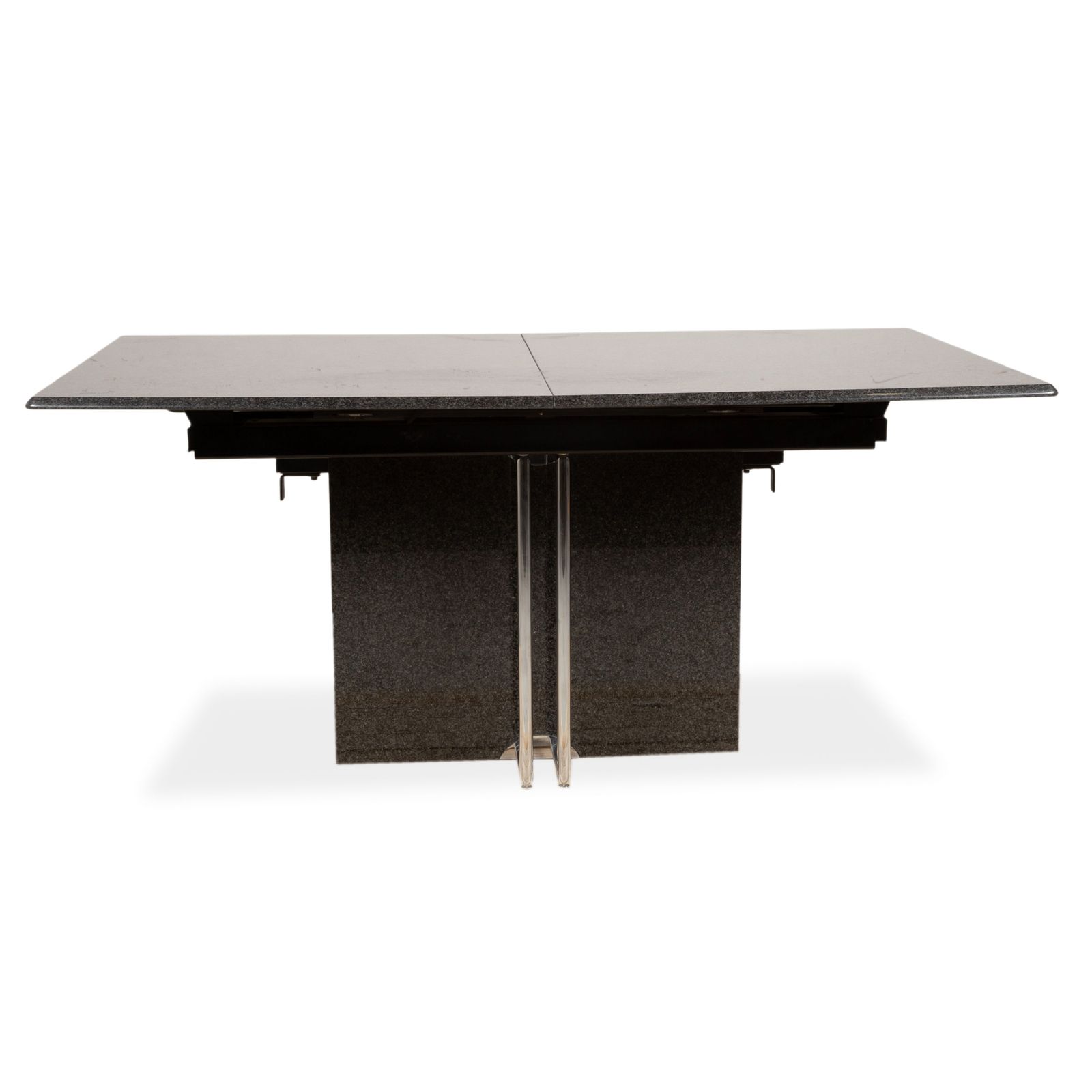 Table à manger Draenert en granit noir gris anthracite, 160 x 96 cm photo vintage