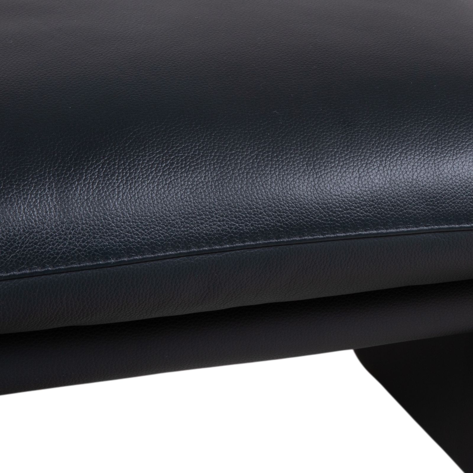 Tabouret Leolux en cuir bleu foncé photo 670.0