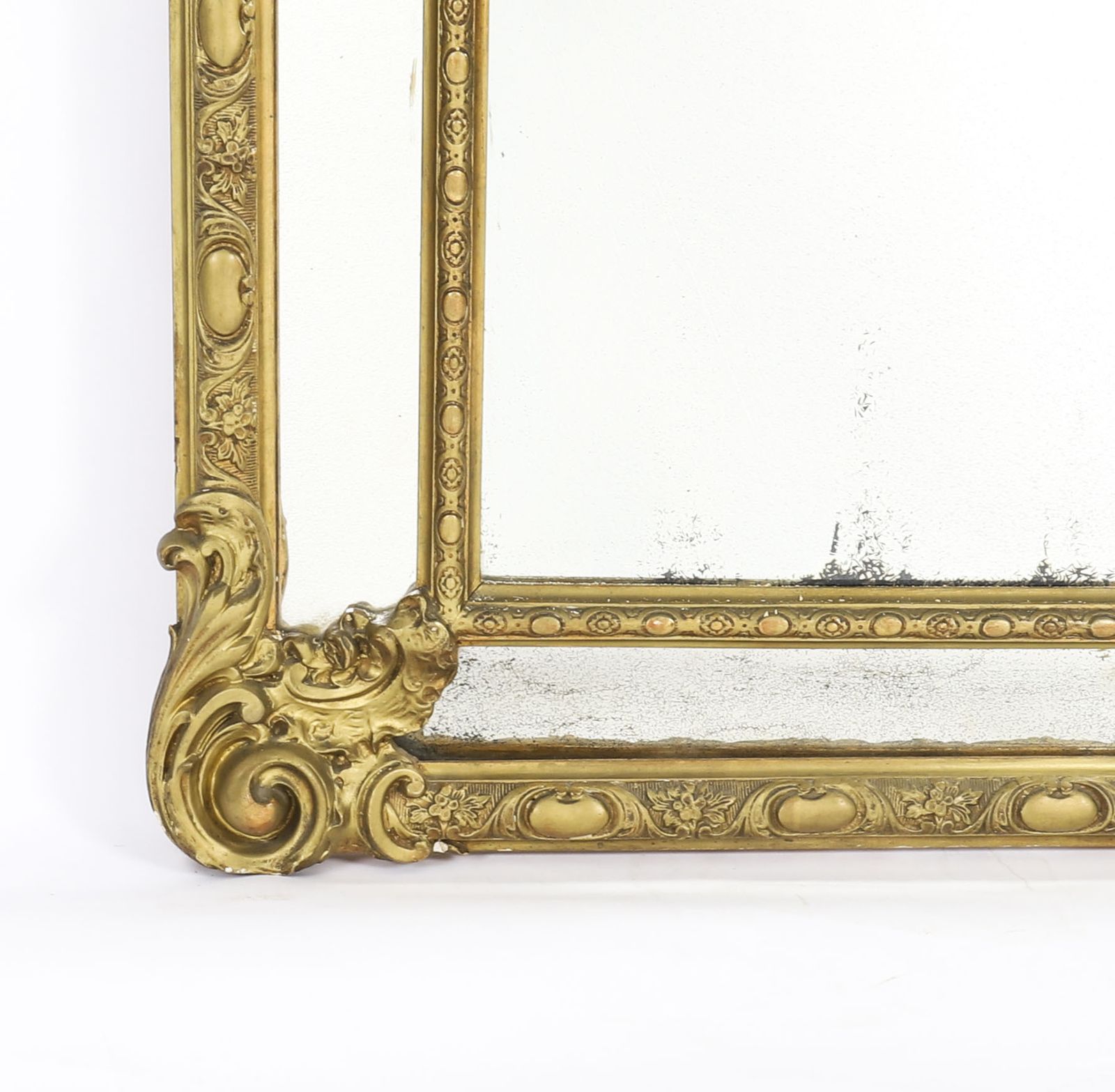 Antique Giltwood Louis Revival Overmantel Mirror C1860 169 X 105cm photo vinterior