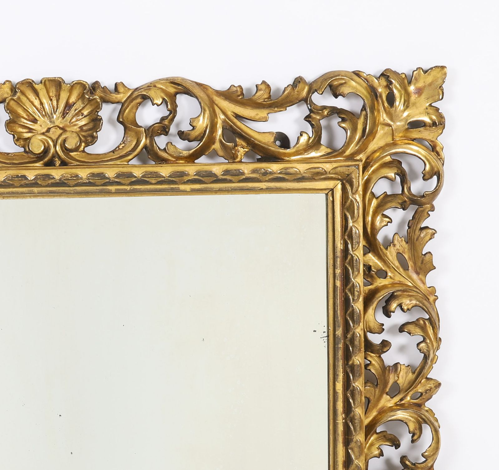 Antique Italian Giltwood Florentine Mirror 19th Century 103 X 87cm photo 1750.0