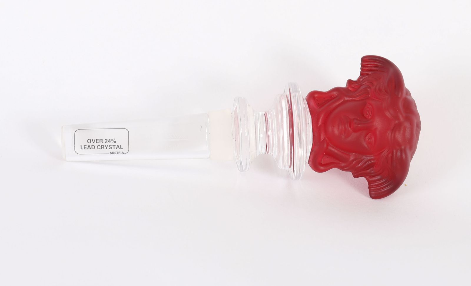 425.0 Vintage Rosenthal Glass Versace Medusa Bottle Stopper 20th Century photo