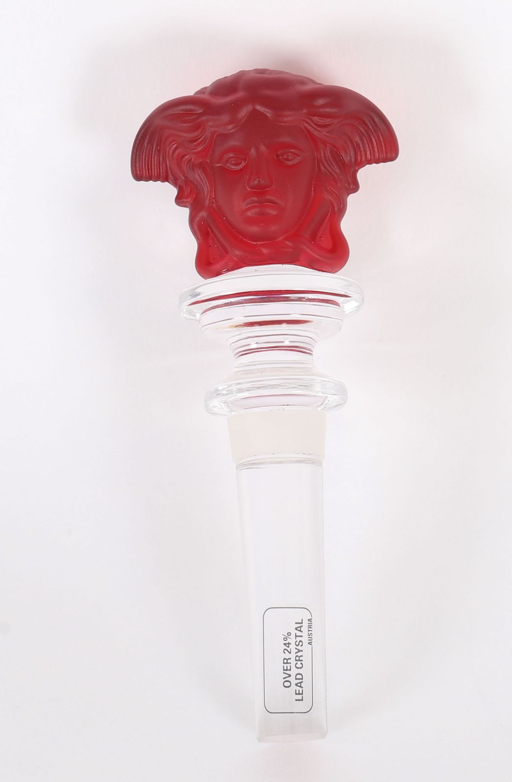 photo vinterior Vintage Rosenthal Glass Versace Medusa Bottle Stopper 20th Century