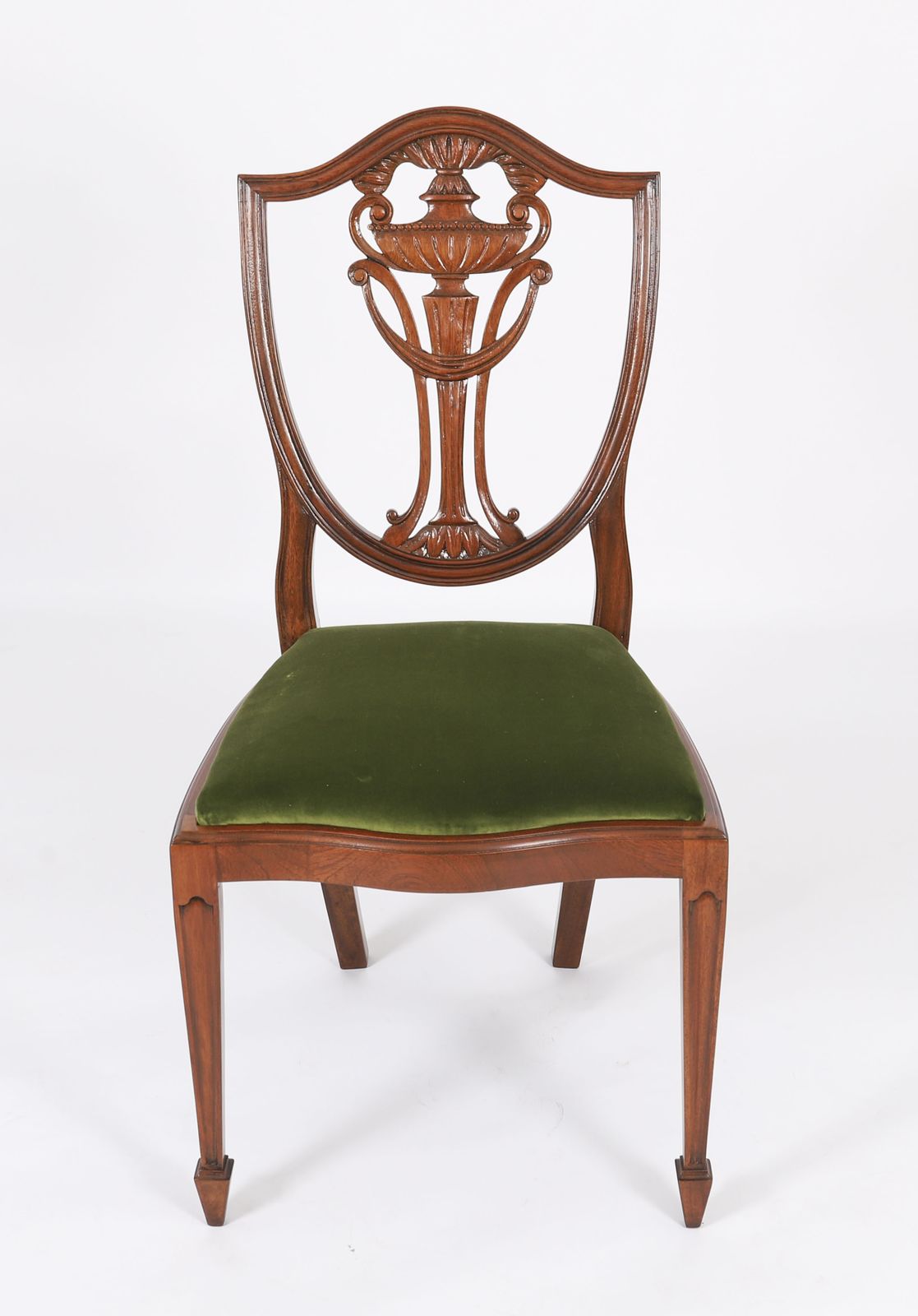 photo vinterior Set 8 Edwardian Shield Back Dining Chairs  Circa 1910  20th C