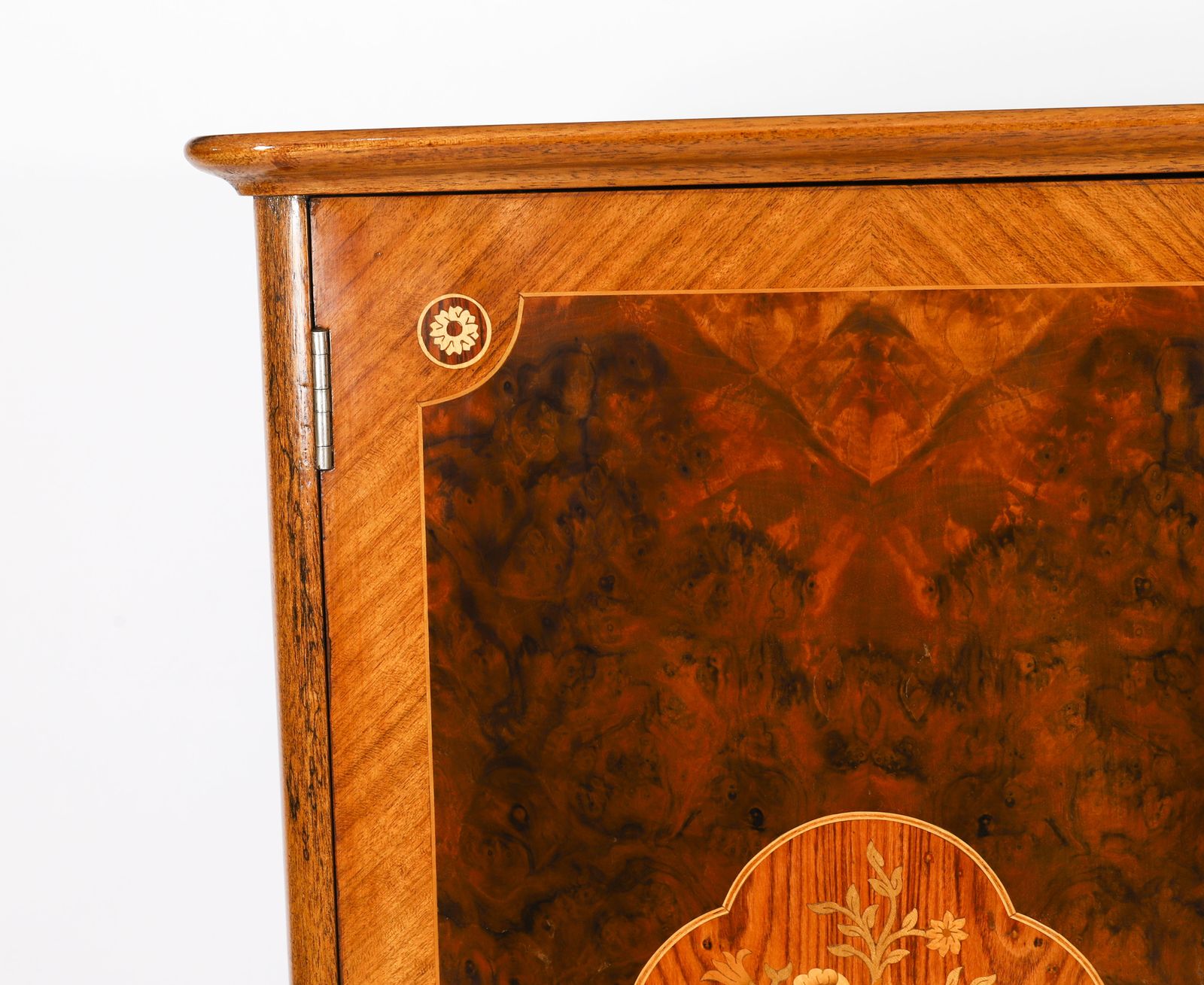 Furniture Art Deco Walnut Marquetry Cocktail Cabinet Dry Bar By Epstein C 1930 photo