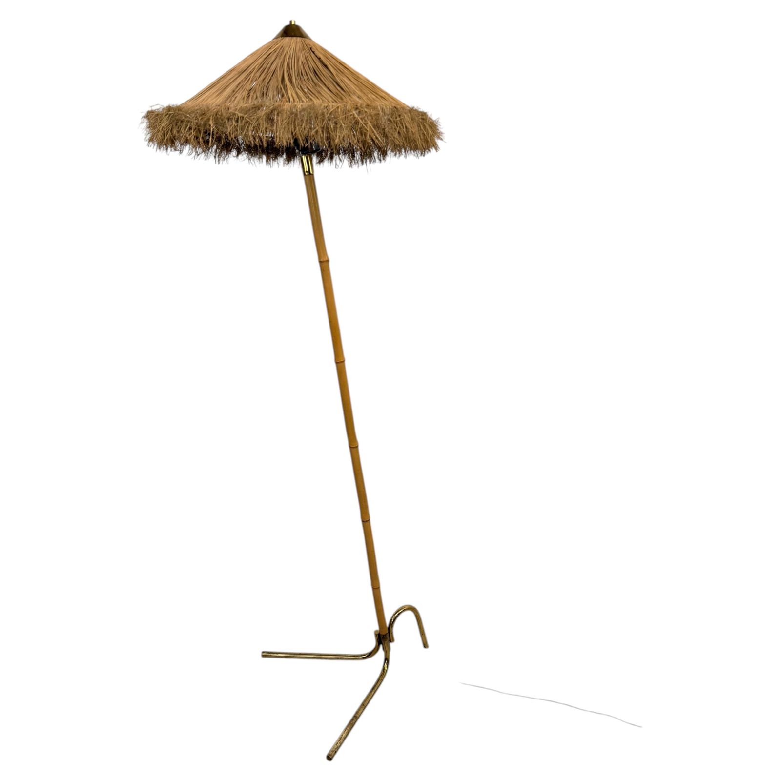 Bamboo Floor Lamp By Rupert Nikoll Austria.