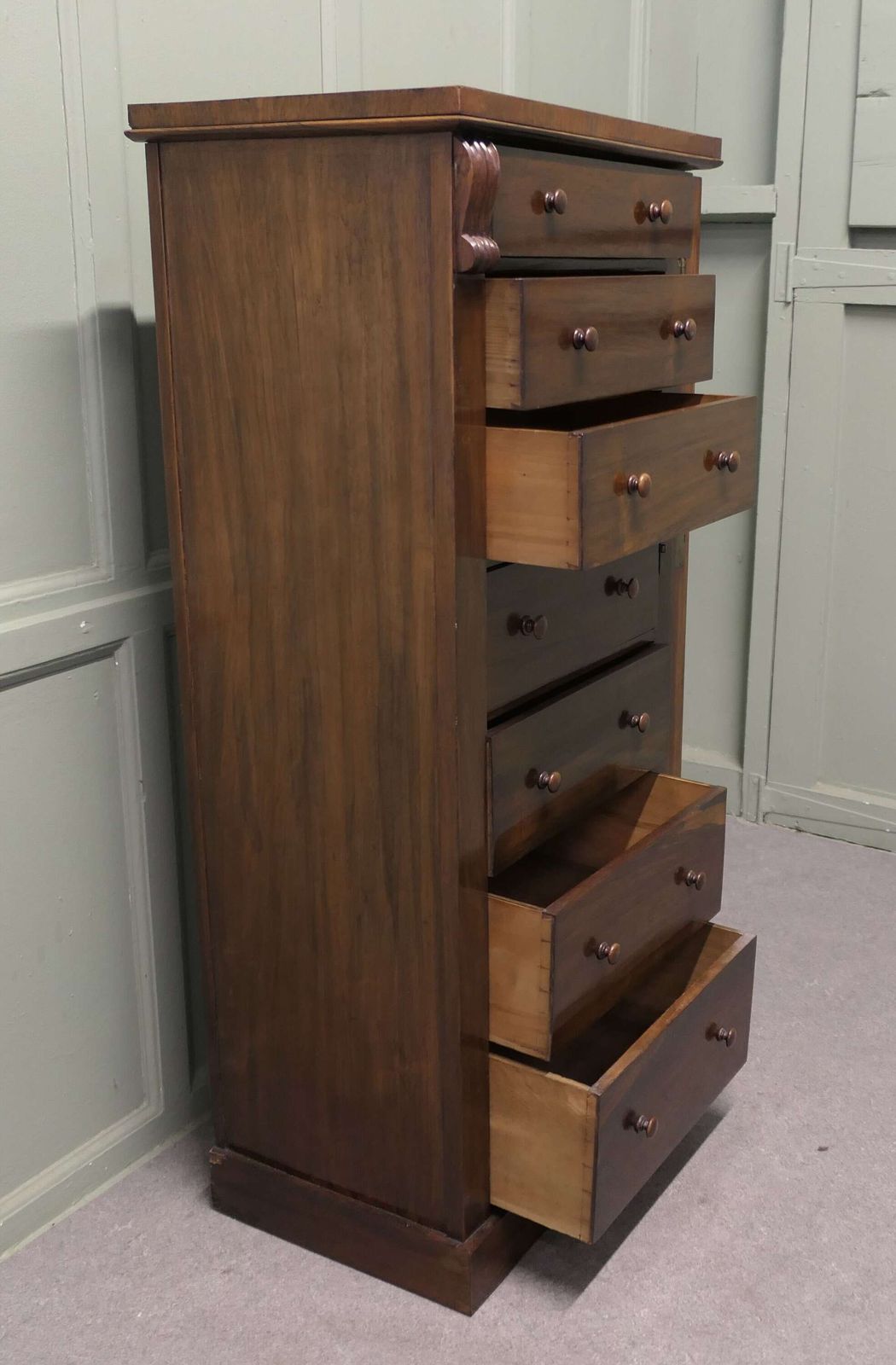Tall Victorian Wellington Chest Filing Cabinet This Is A Classic Of Its Time. photo vinterior