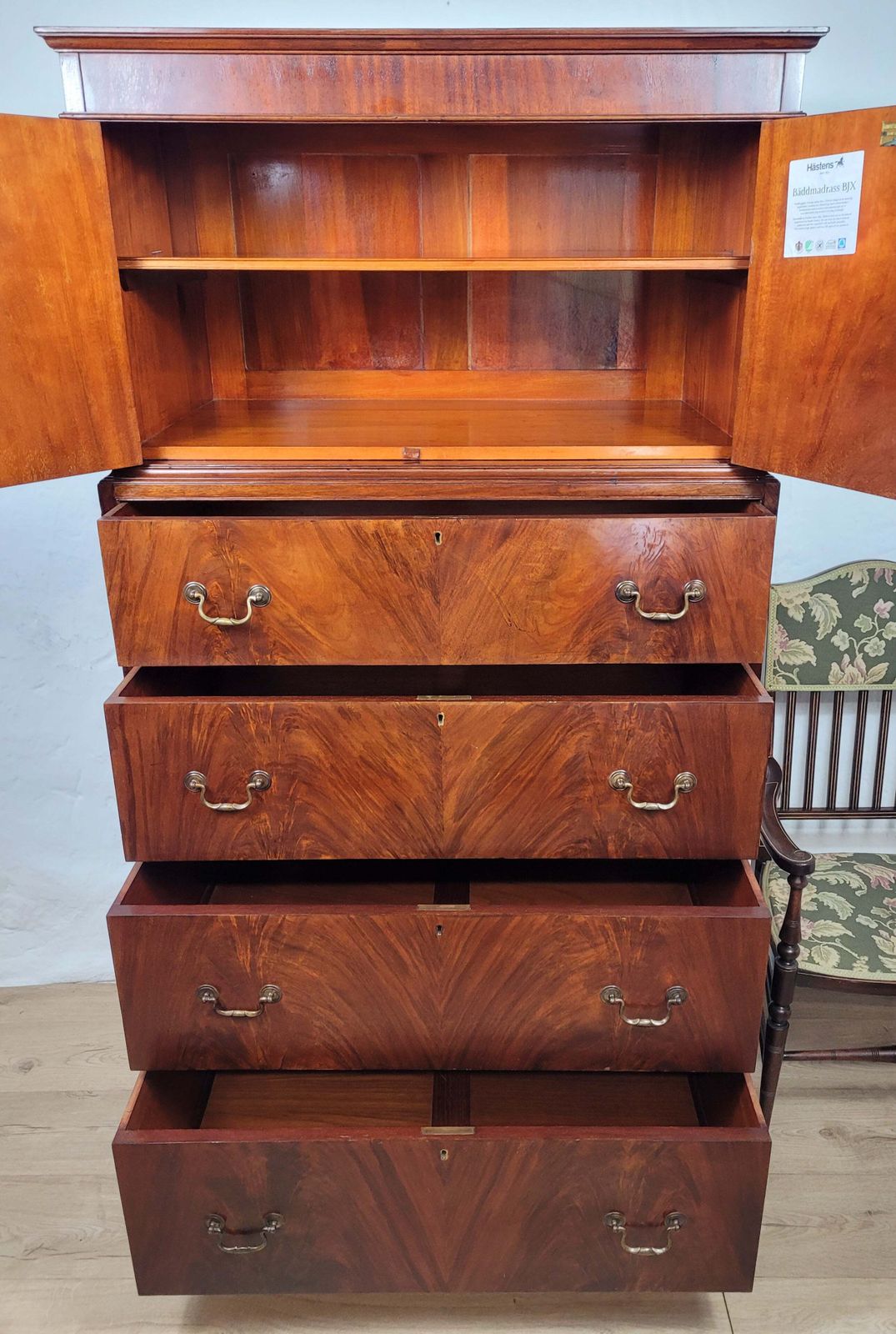 Edwardian Mahogany Tallboy English 1910 Drawers Storage Delivery Available. photo Furniture