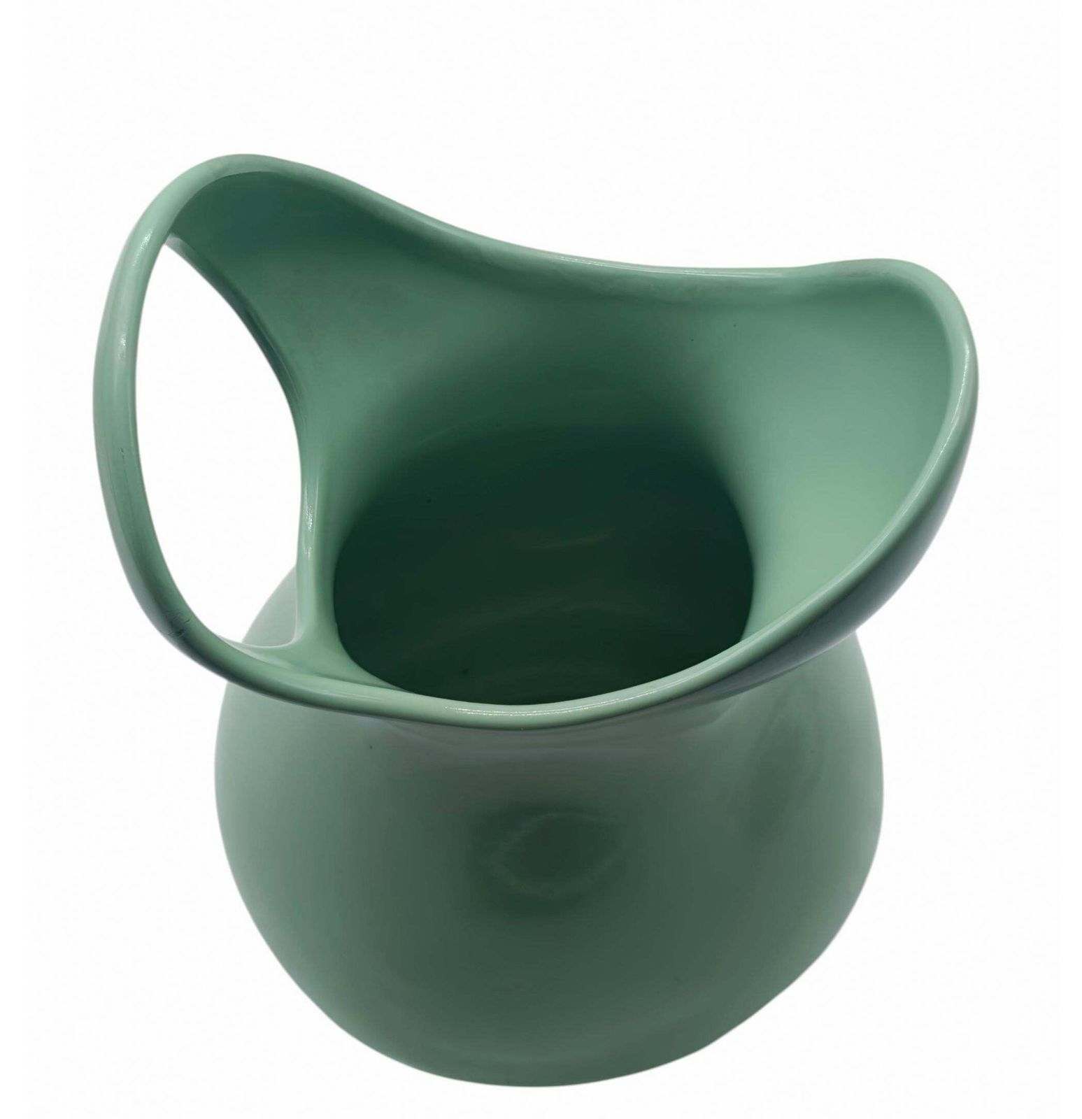 Antonia Campi For Sci Laveno Green Earthenware Vase Italy 1950s photo 864.0