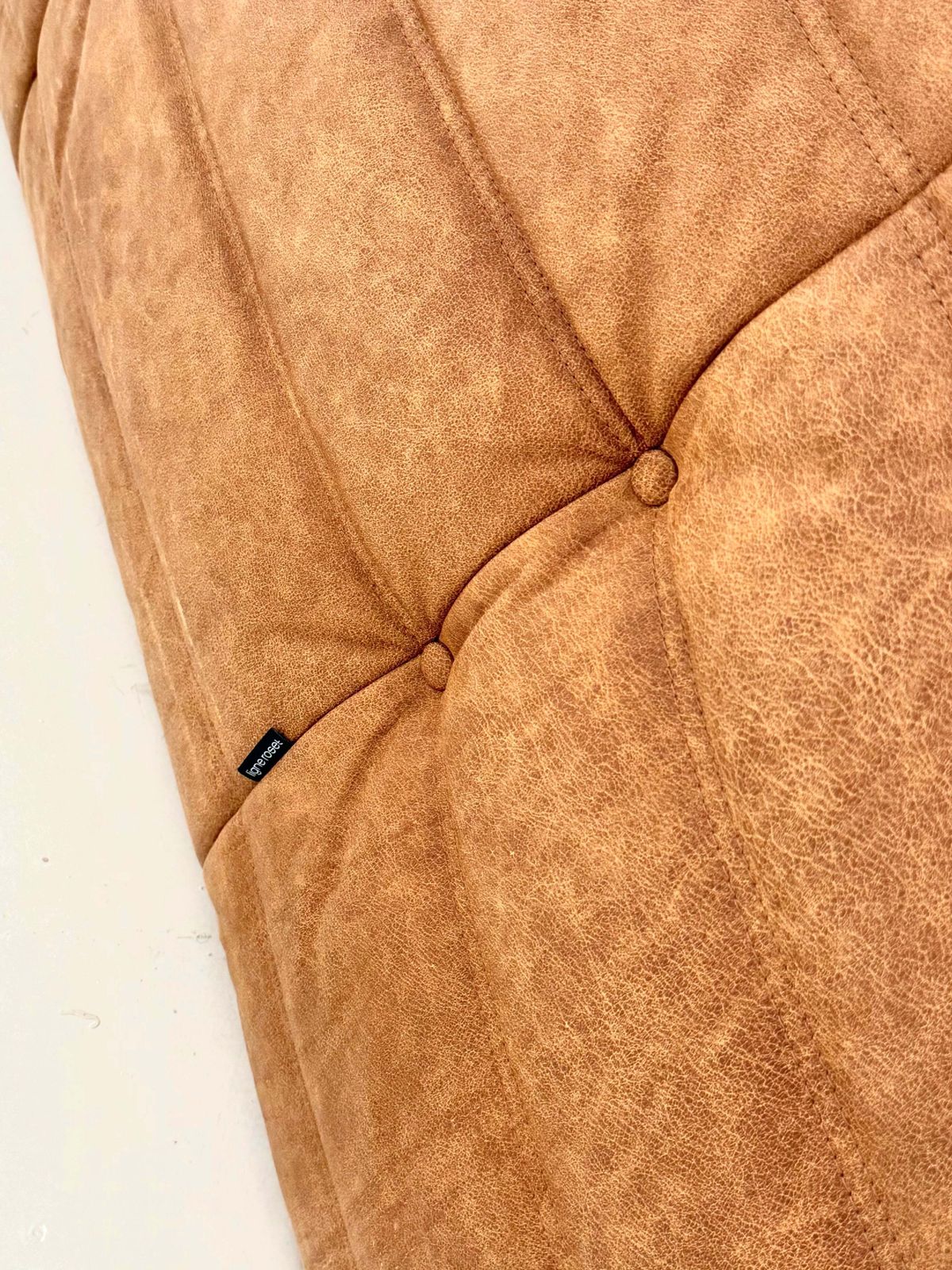 3450.0 Ligne Roset Togo 3 Seater In Cognac Leather photo