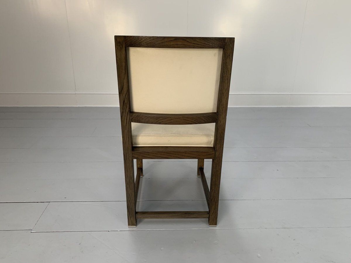 B&B Italia Maxalto Simplice Dining Chairs   In Oak & Leather, Set Of 6 photo vinterior