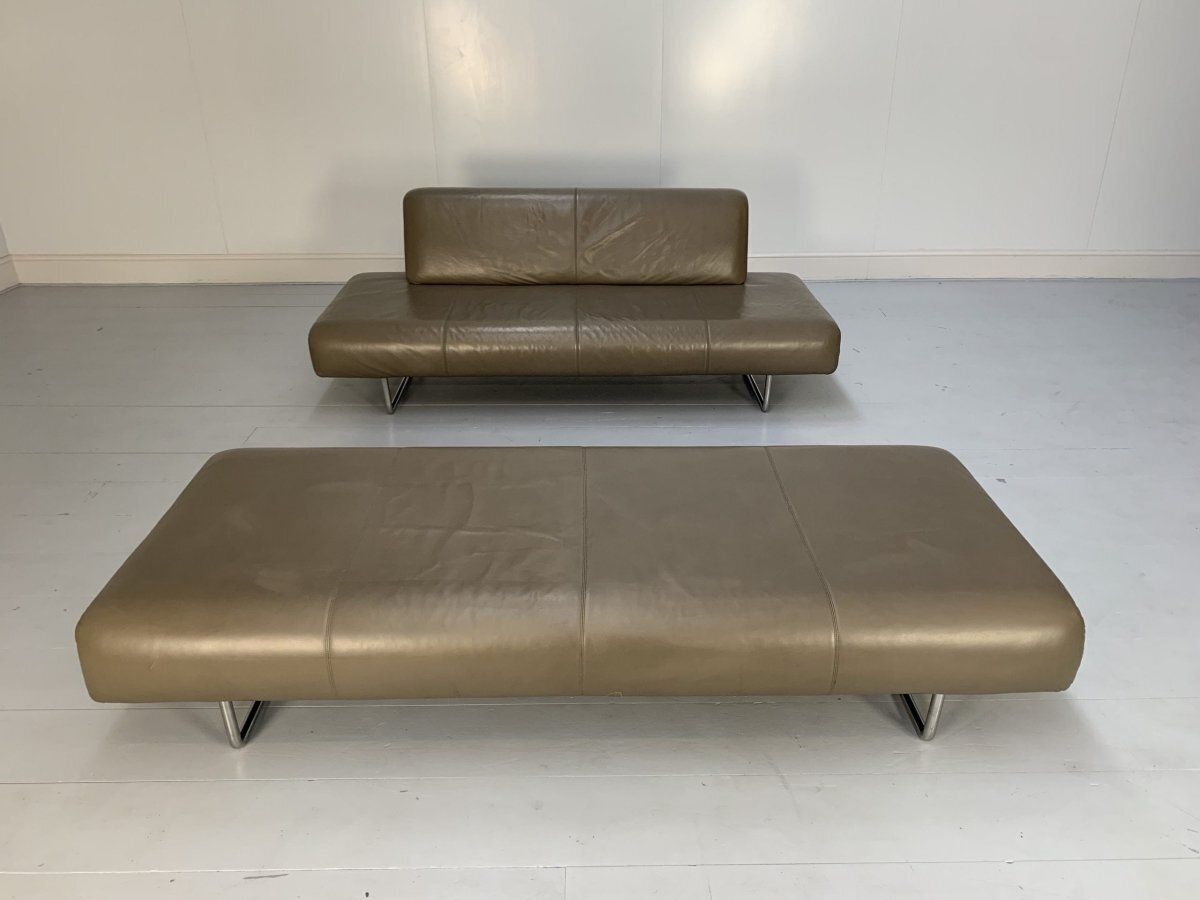B&B Italia Cloud Sofas   In Grey Gamma Leather, Set Of 2 photo for sale