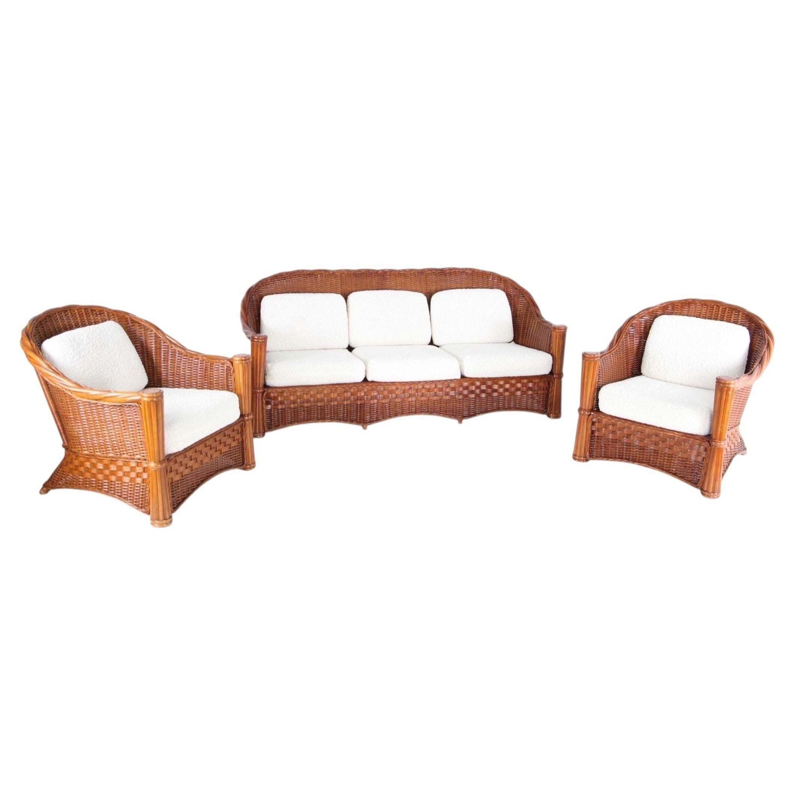 Rattan Living Room Set, 1970s