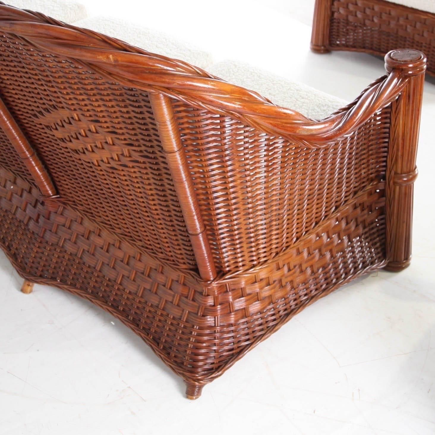 3880.0 Rattan Living Room Set, 1970s photo