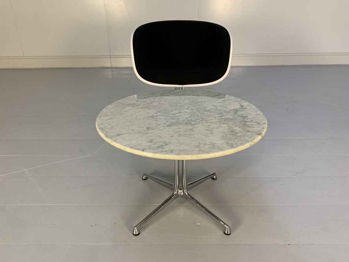 Vitra La Fonda Eames Chair & Marble Table   In Black Hopsack photo Furniture
