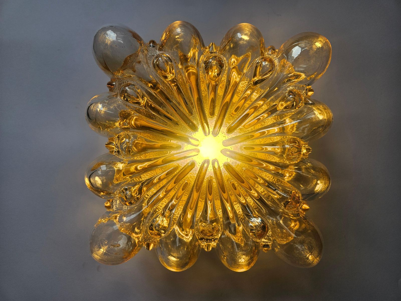 Rare Midcentury Flush Mount Limburg, Helena Tynell, Germany, 1970s photo for sale