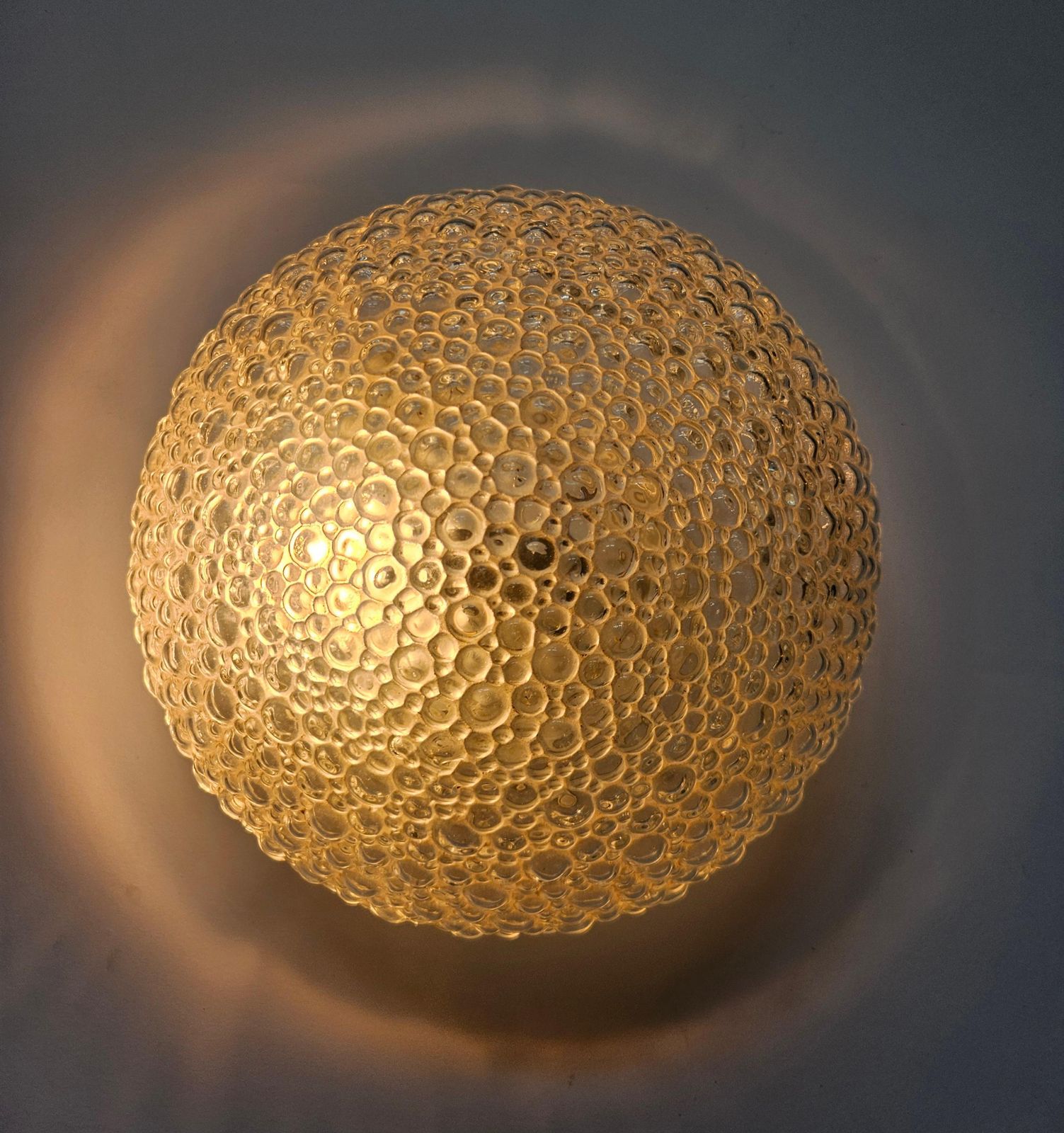 Rare Midcentury Bubble Flush Mount Limburg, Germany, 1970s photo Lighting