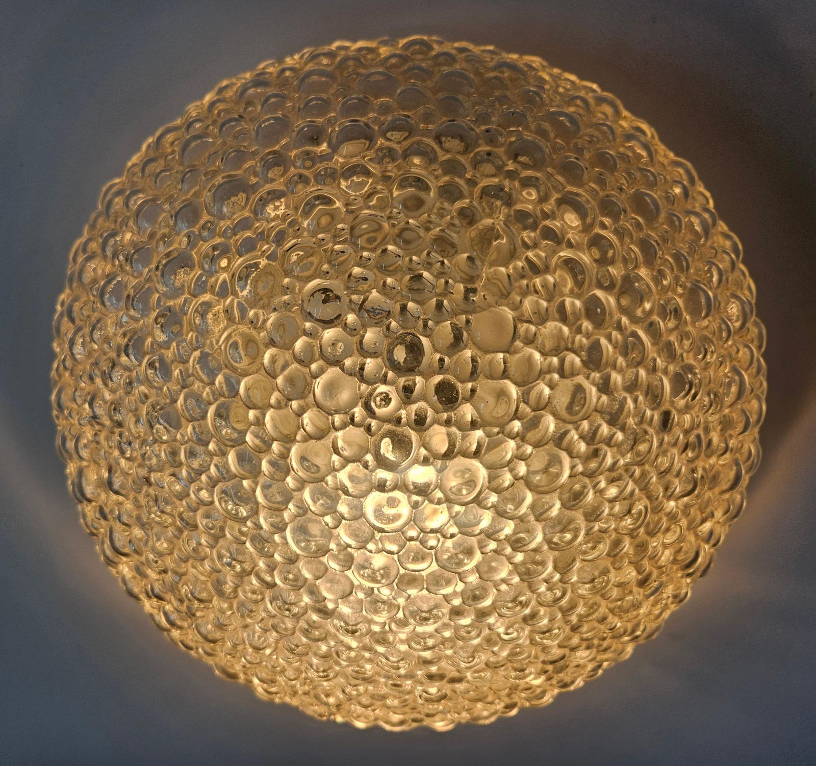 Rare Midcentury Bubble Flush Mount Limburg, Germany, 1970s photo vintage