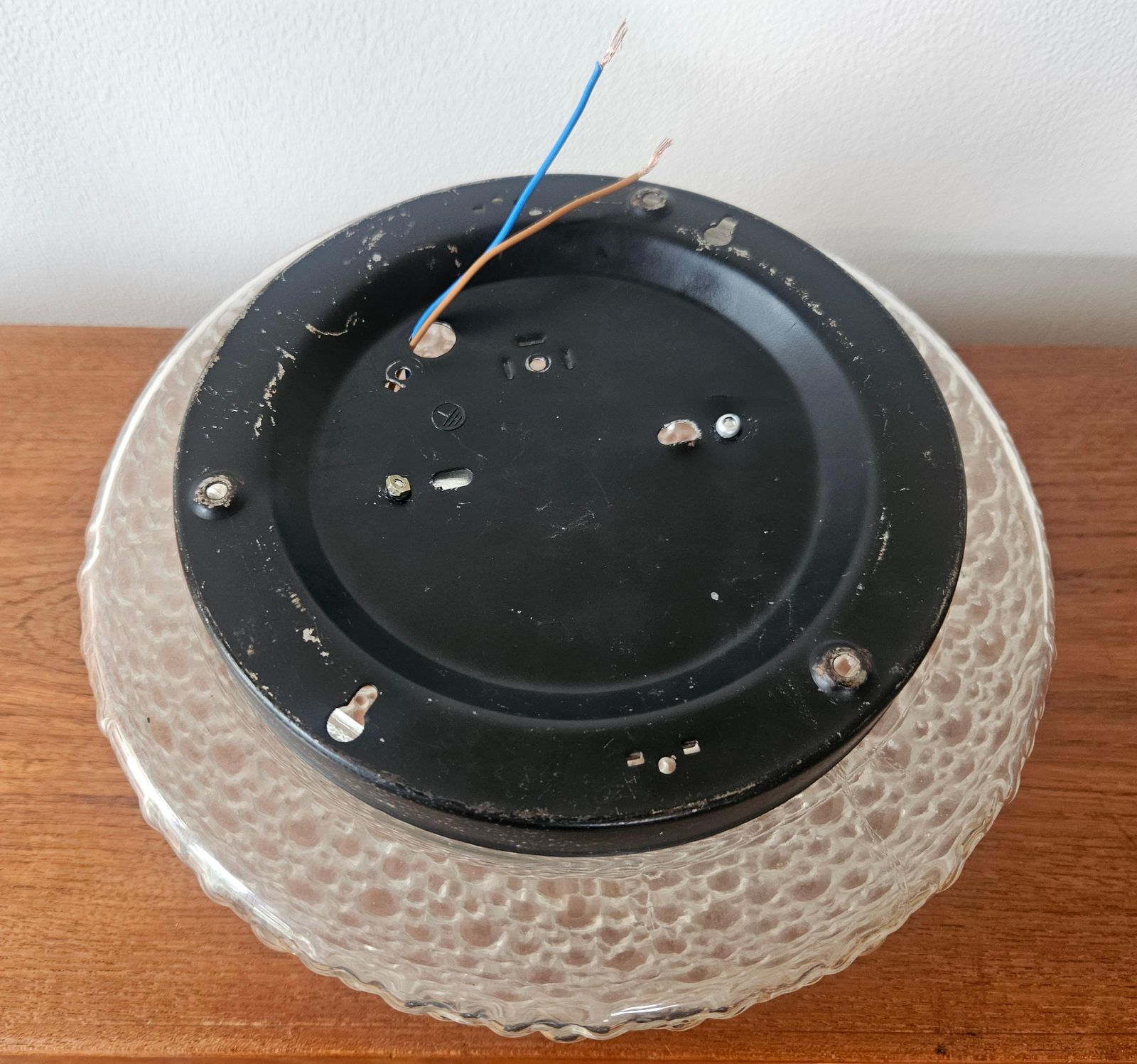 photo vintage Rare Midcentury Bubble Flush Mount Limburg, Germany, 1970s