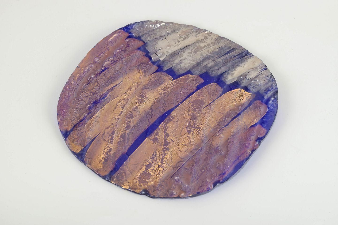 Olof « Orloff » Lundström. Verre sculptural en bleu cobalt intense. 1993 photo for sale