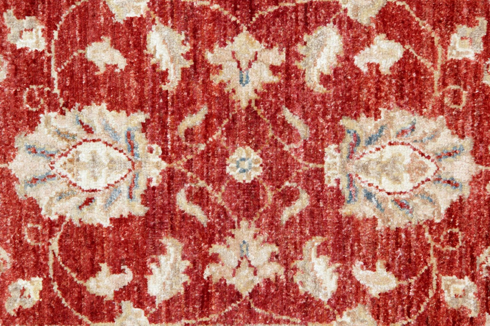 Rode traditionele loper, bloementapijt, handgeweven wollen loper photo 1650.0