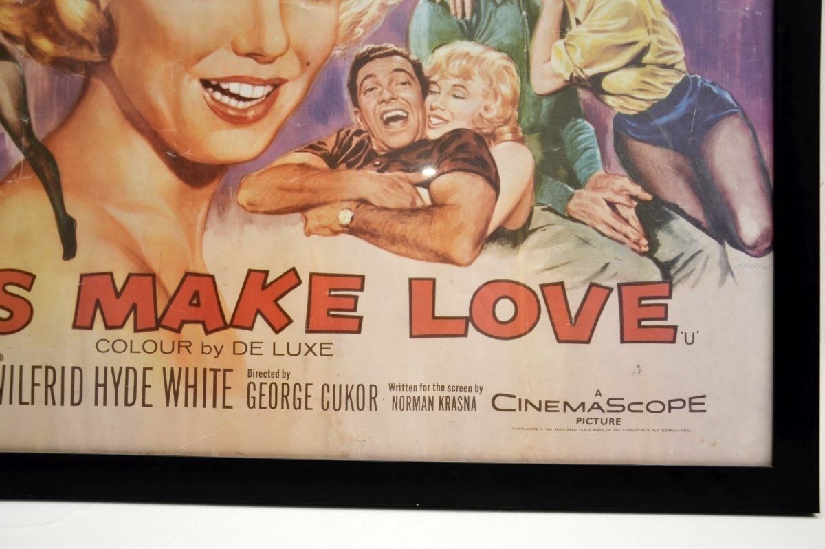 Vintage Framed Marilyn Monroe Film Poster ‘Let’s Make Love’ photo furniture