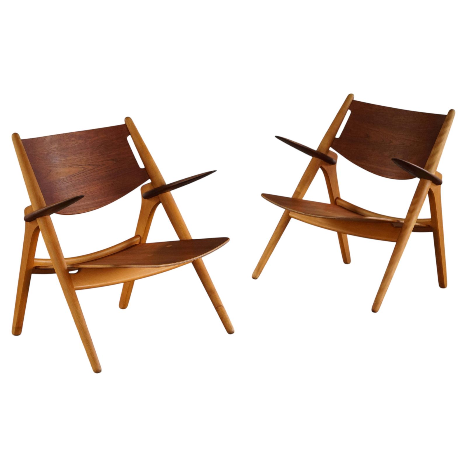 Pair Of Ch28 Armchairs By Hans J. Wegner, Danish Mid Century Design, 1951