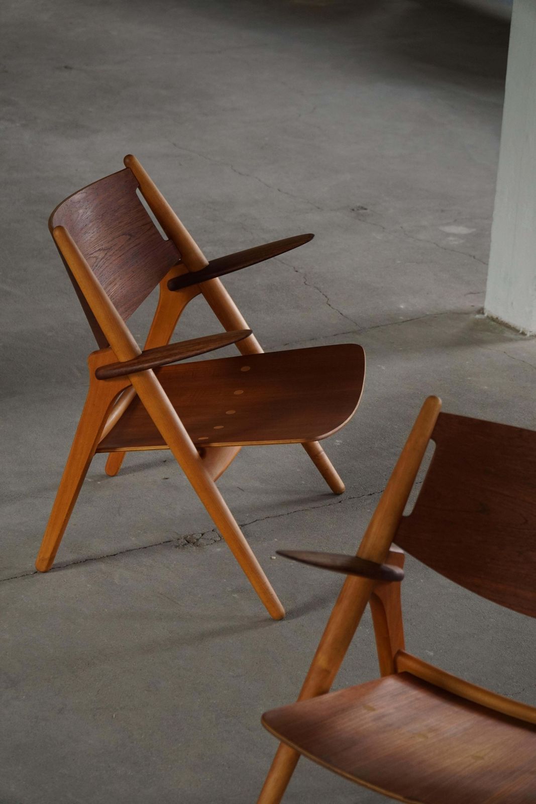 Pair Of Ch28 Armchairs By Hans J. Wegner, Danish Mid Century Design, 1951 photo furniture