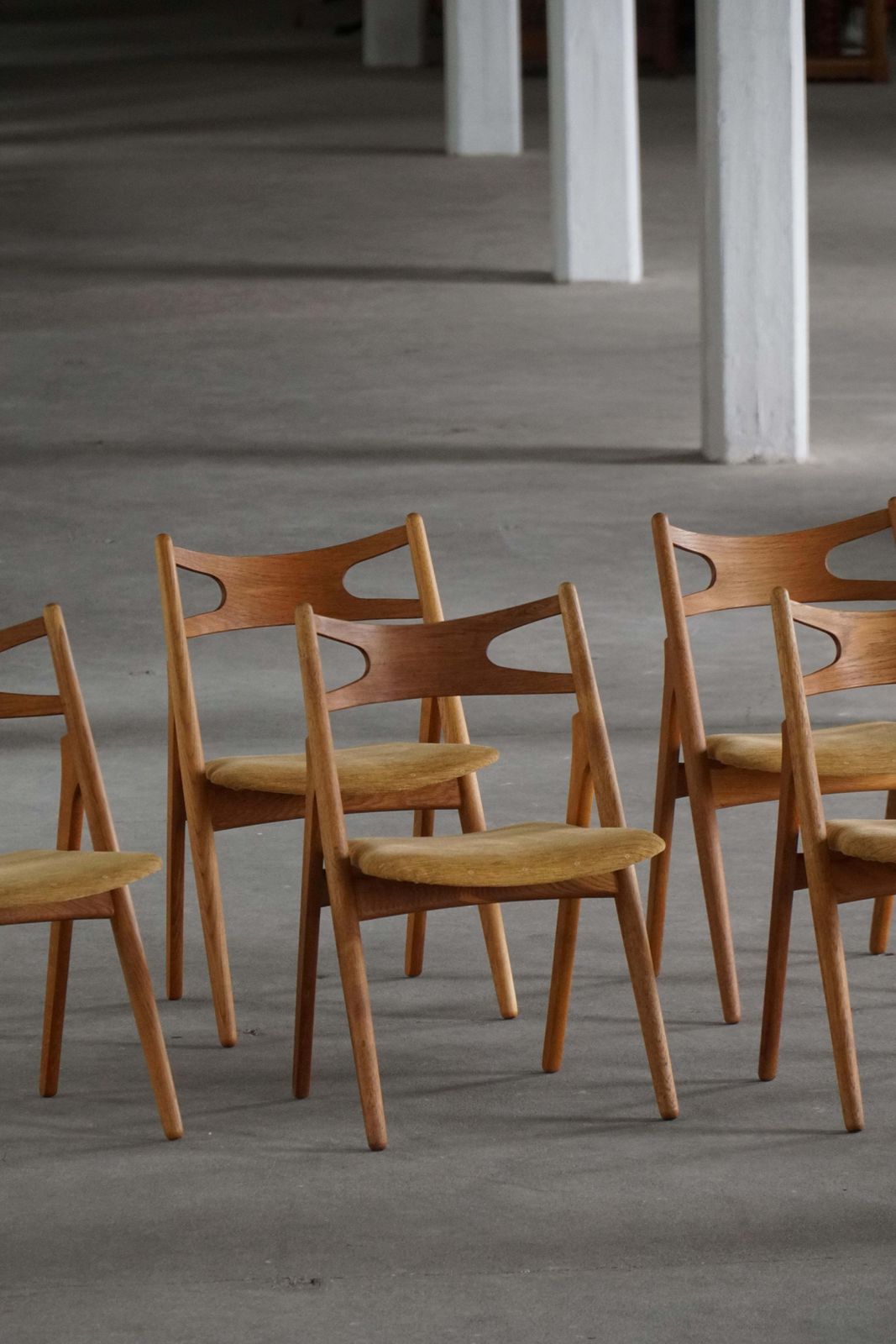 Set Of 6 Danish Ch29 Dining Chairs By Hans J. Wegner For Carl Hansen & Søn, 1951 photo buy
