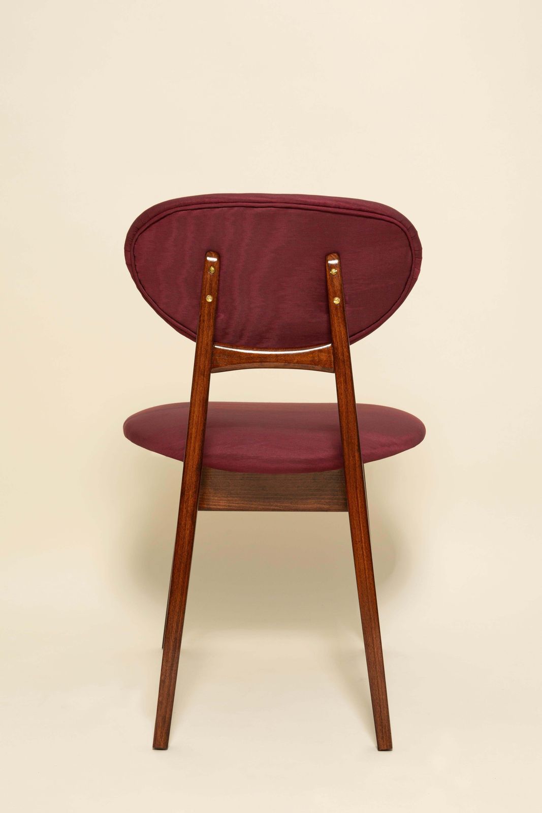 Mid Century Mushroom Chair, Fr Bordeaux Moiré, Dedar, By J. Kedziorek, 1960s photo vintage
