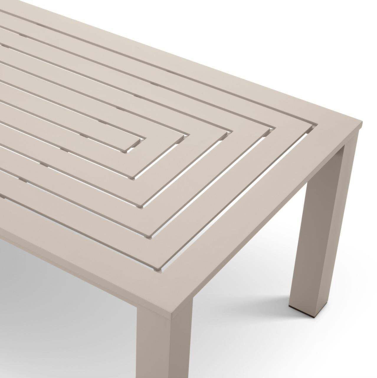 Rectangular Outdoor Dining Table With Sand Finish. photo 5133.52